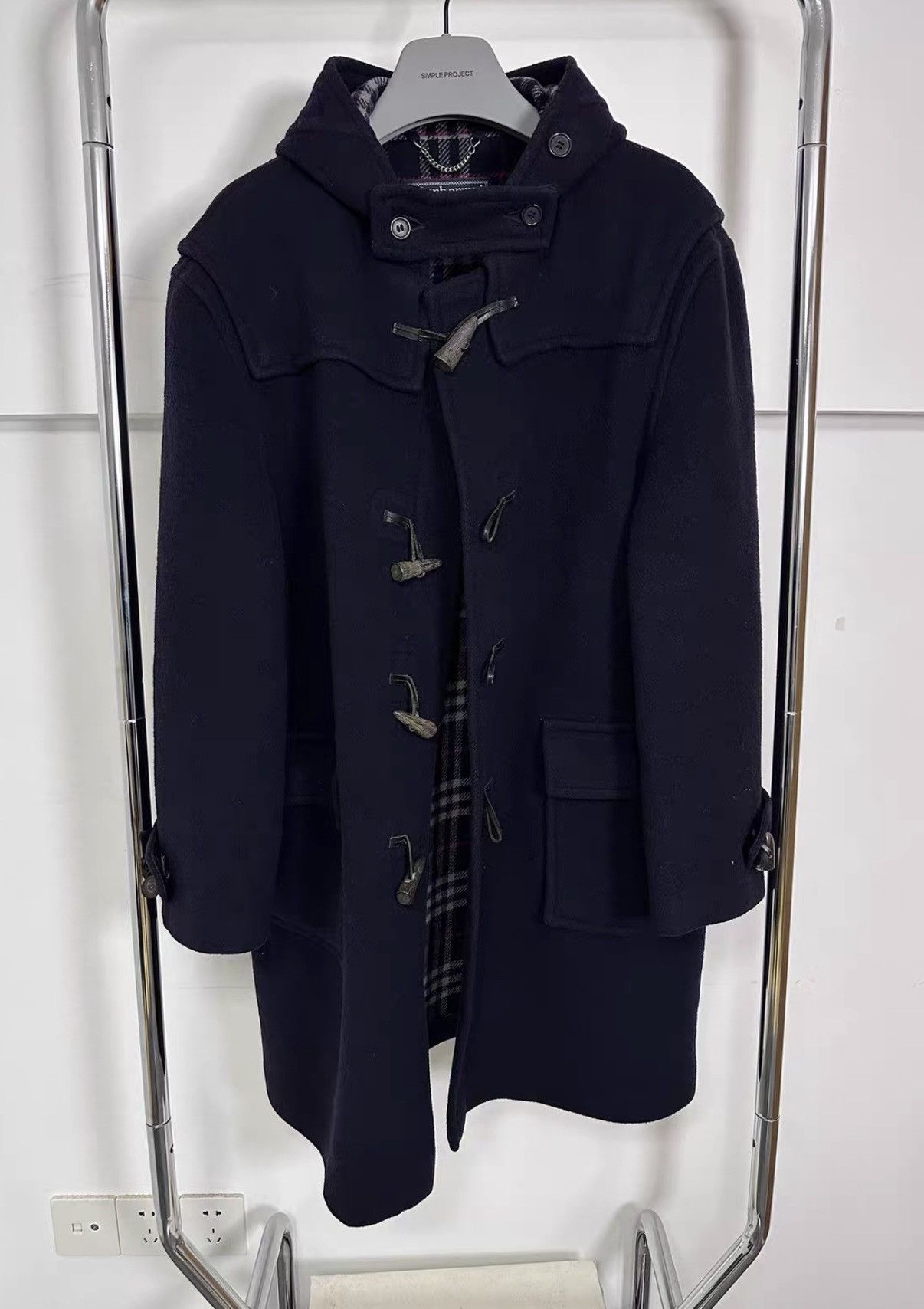 Burberry Burberry Men's Reversible Wool Duffle Coat J37 Size US L / EU 52-54 / 3 - 1 Thumbnail