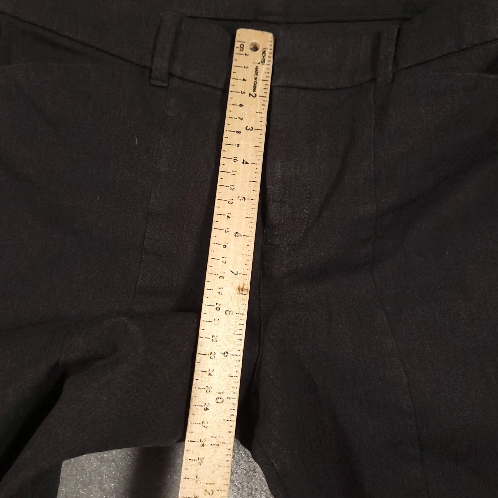 Old Navy Old Navy High Rise Pixie Split Hem Career Dress Pant Stretch Dark Gray 10 Size 32" / US 10 / IT 46 - 6 Thumbnail
