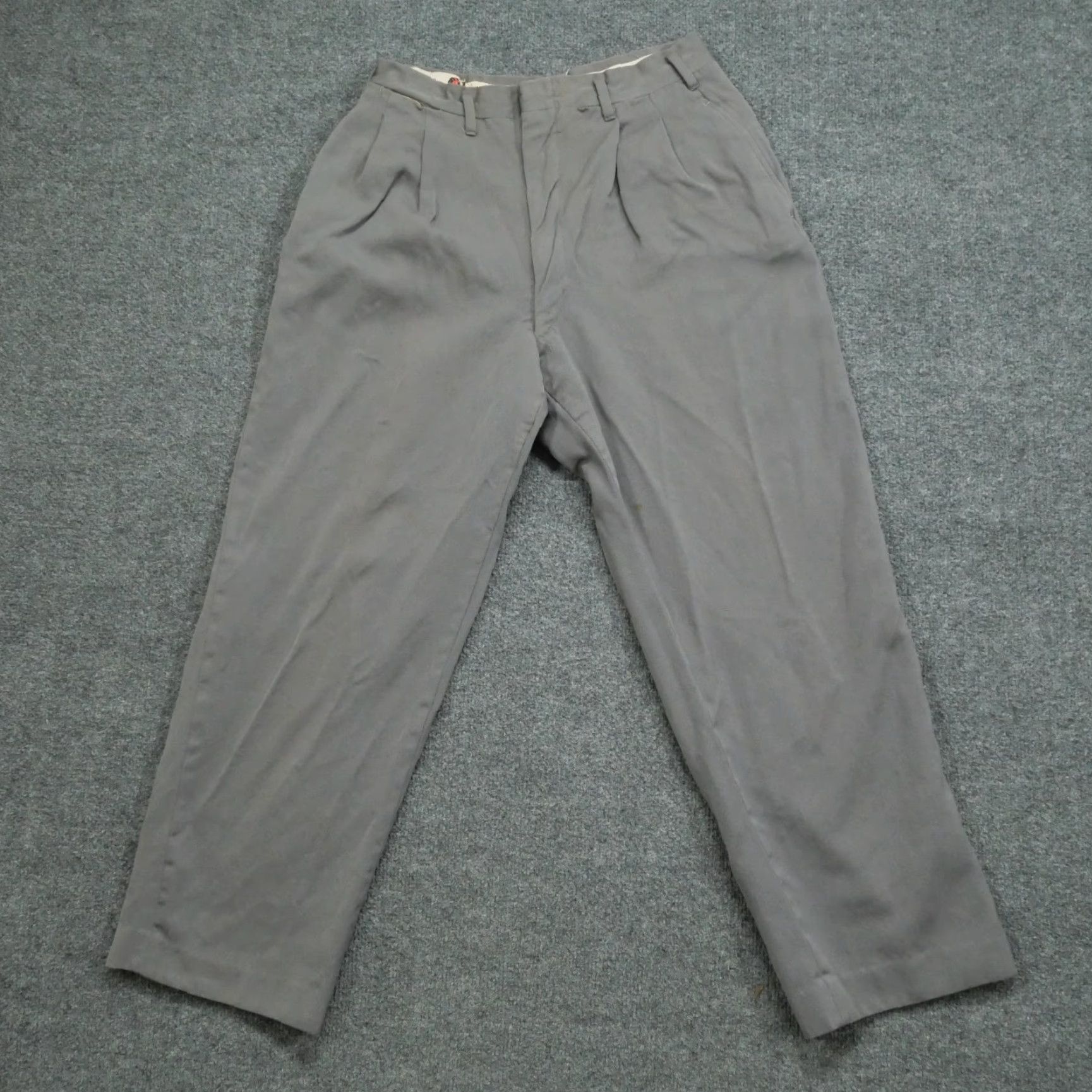Vintage VINTAGE Botany Pants Mens 27x27 Dress Slacks Wool Rambler Sheen 60s Size US 27 - 2 Thumbnail
