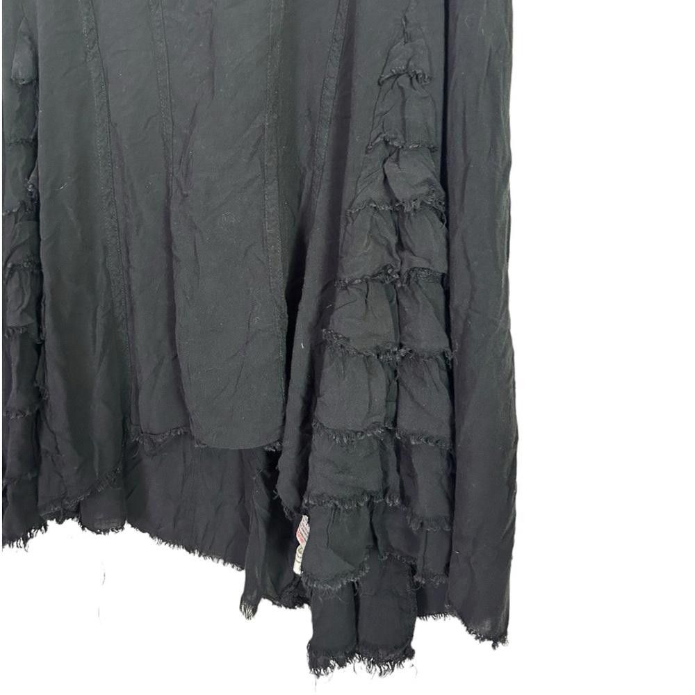 Free People Free People l Black Fringe Ruffle Side Tunic Small Size S / US 4 / IT 40 - 2 Thumbnail