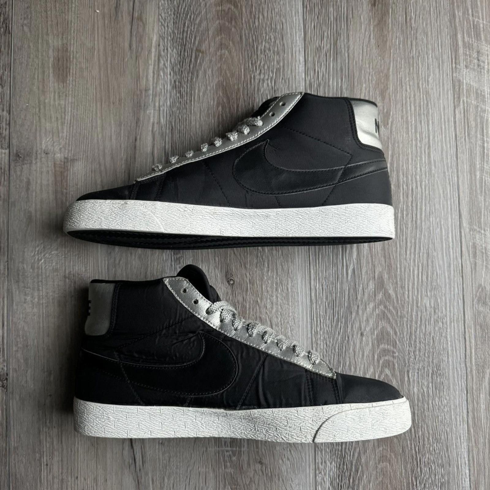Nike NIKE • Blazer High "Black Metallic Silver" (10M) Size US 10 / EU 43 - 3 Thumbnail