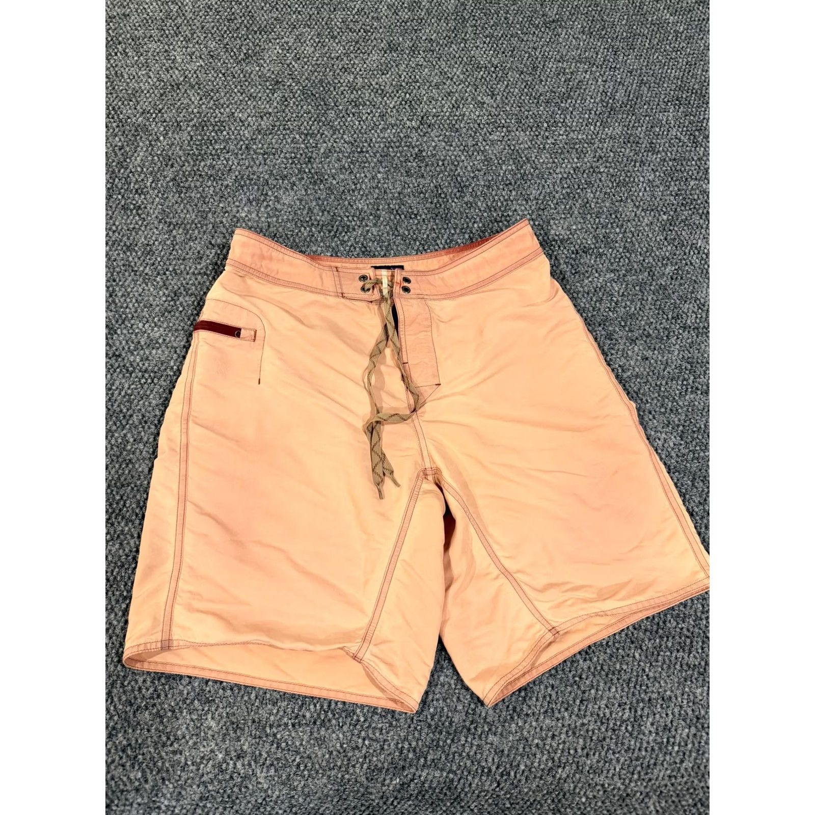 Patagonia Patagonia Board Shorts Mens 32 Orange Quick Dry Nylon Zip Pocket Drawstring Lightweight Surf Swim Trunks Size US 32 / EU 48 - 2 Thumbnail
