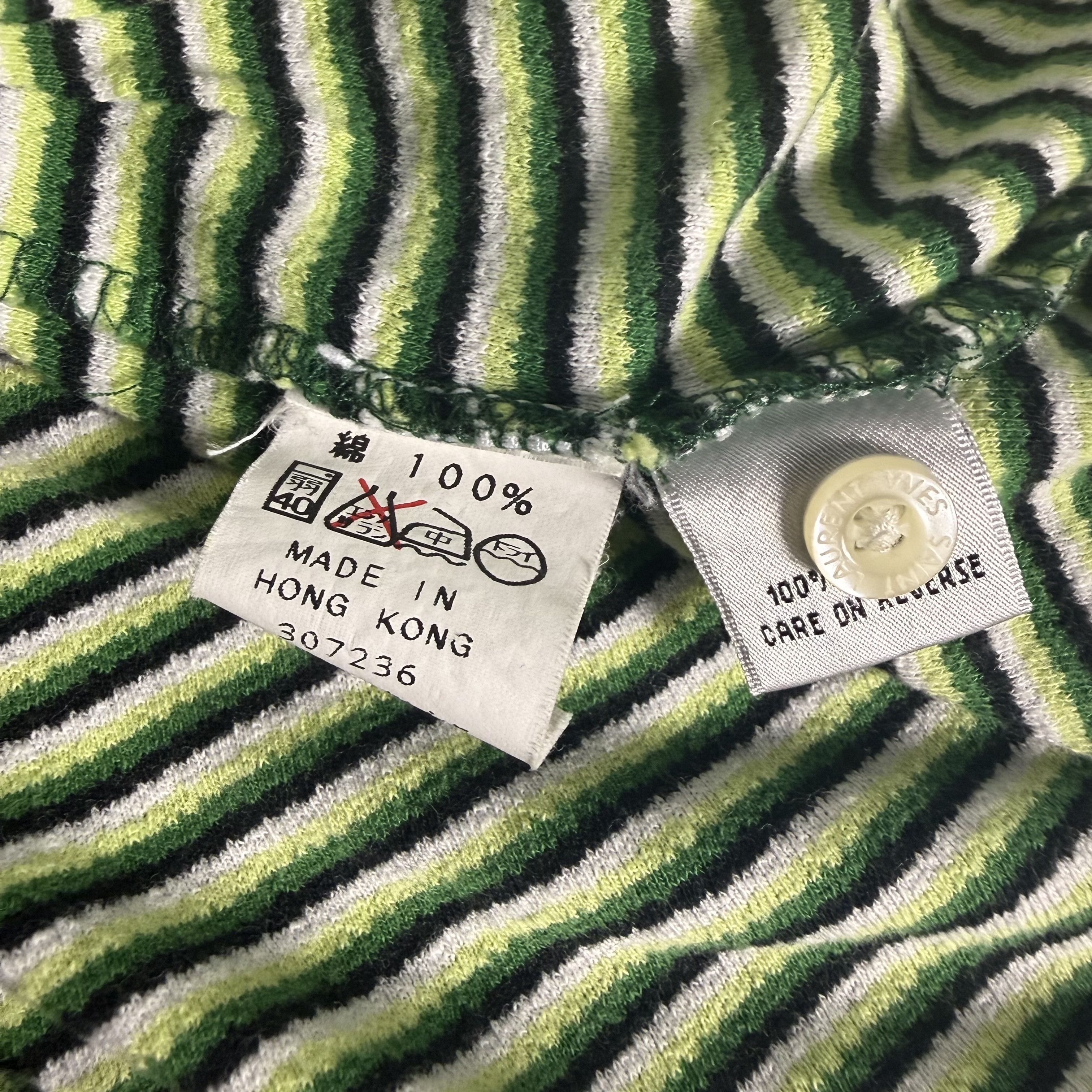 Yves Saint Laurent 🔥RARE🔥Vintage Yves Saint Laurent YSL Stripes Polo Shirt Size US S / EU 44-46 / 1 - 7 Thumbnail