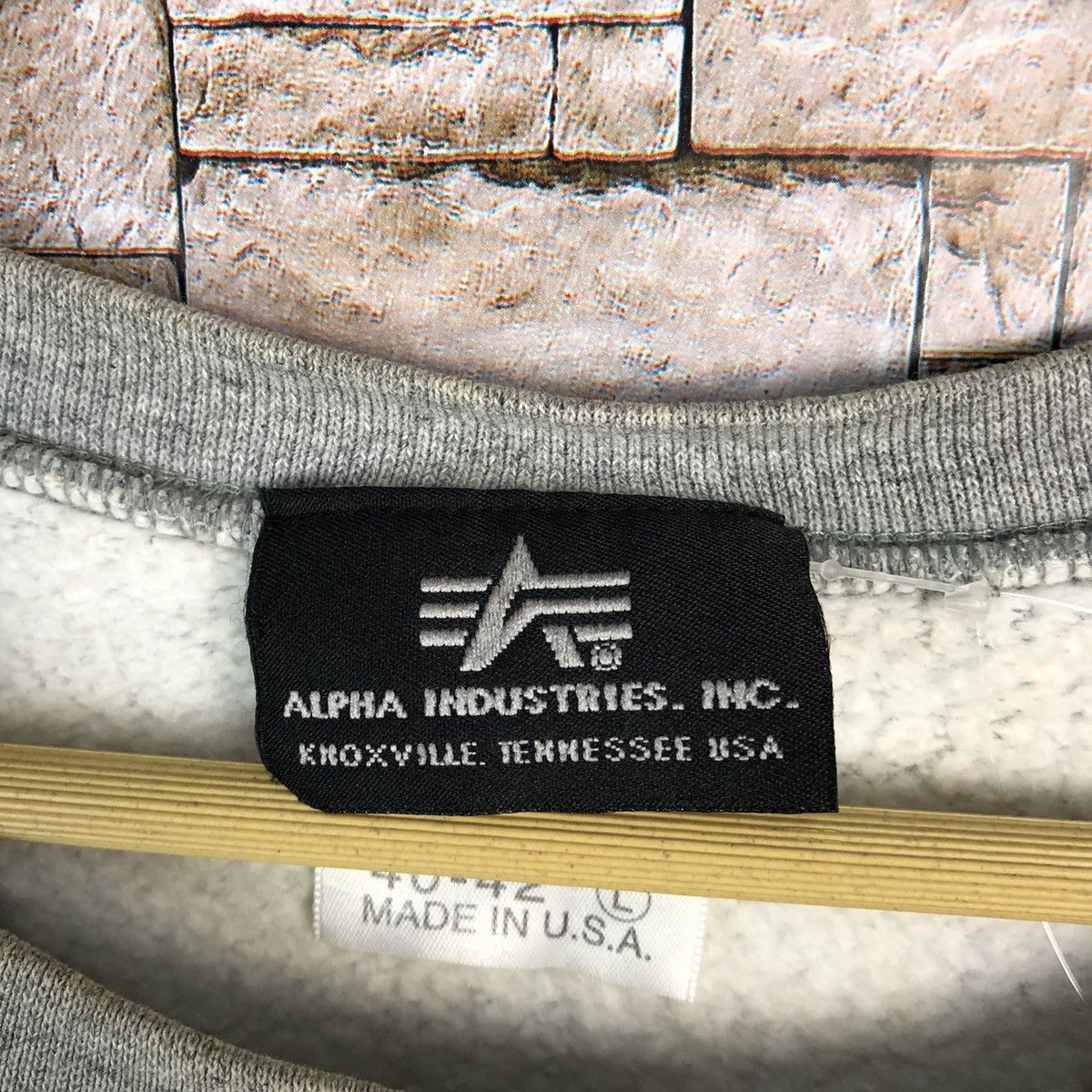 Alpha Industries × Vintage Alpha Industries U.S Air Force Grey Sweatshirt #A796 Size US L / EU 52-54 / 3 - 10 Thumbnail