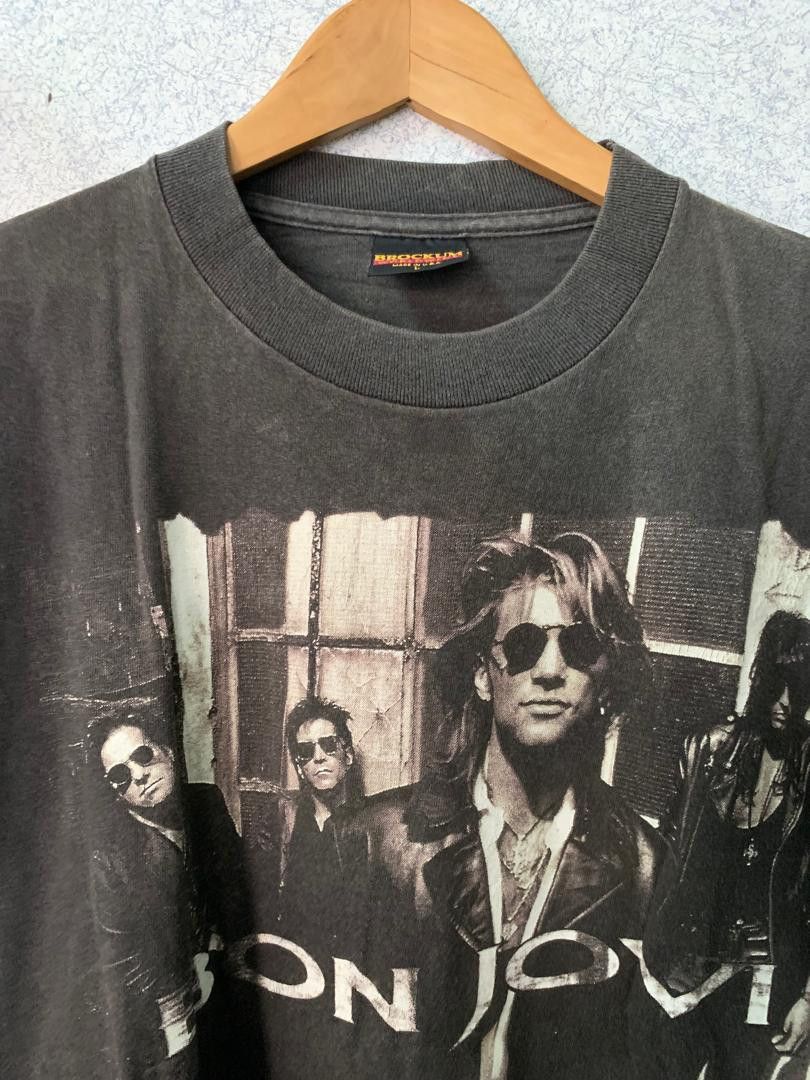 Band Tees × Vintage Vintage band bon Jovi 1992 Size US L / EU 52-54 / 3 - 3 Thumbnail