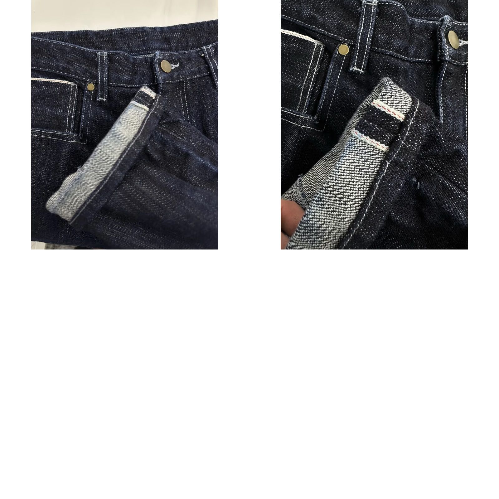 Vintage TC Custom Made Heavy Raw Selvedge Jeans / Straight Leg / Men’s 34x30 / Blue / 34 / Regular / Unbranded / Inseam 30 in / Denim / Jeans / Vintage? Size US 34 / EU 50 - 8 Thumbnail