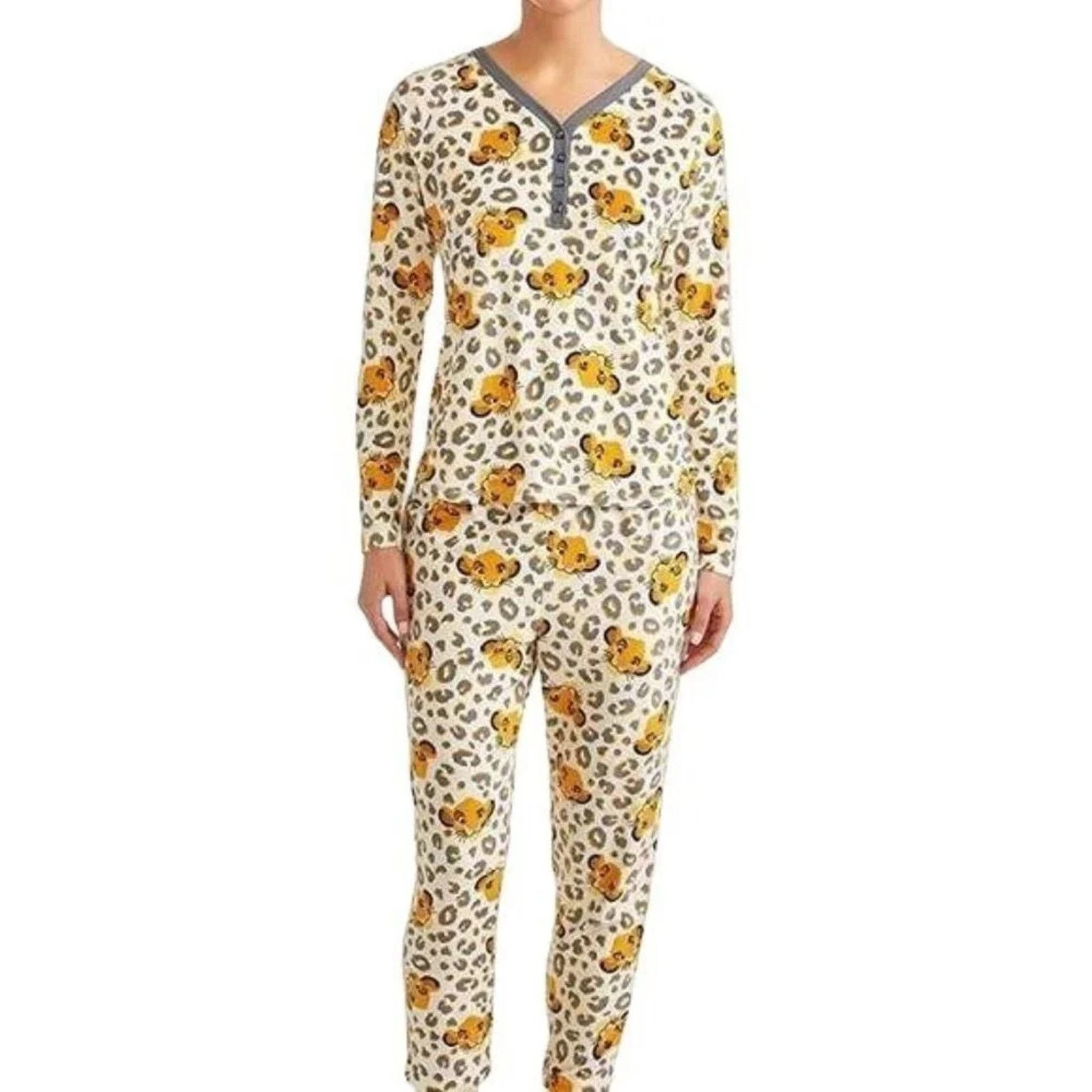 Disney Disney Lion King Simba Leopard Print Soft Fleece Pajama S Size ONE SIZE - 5 Thumbnail