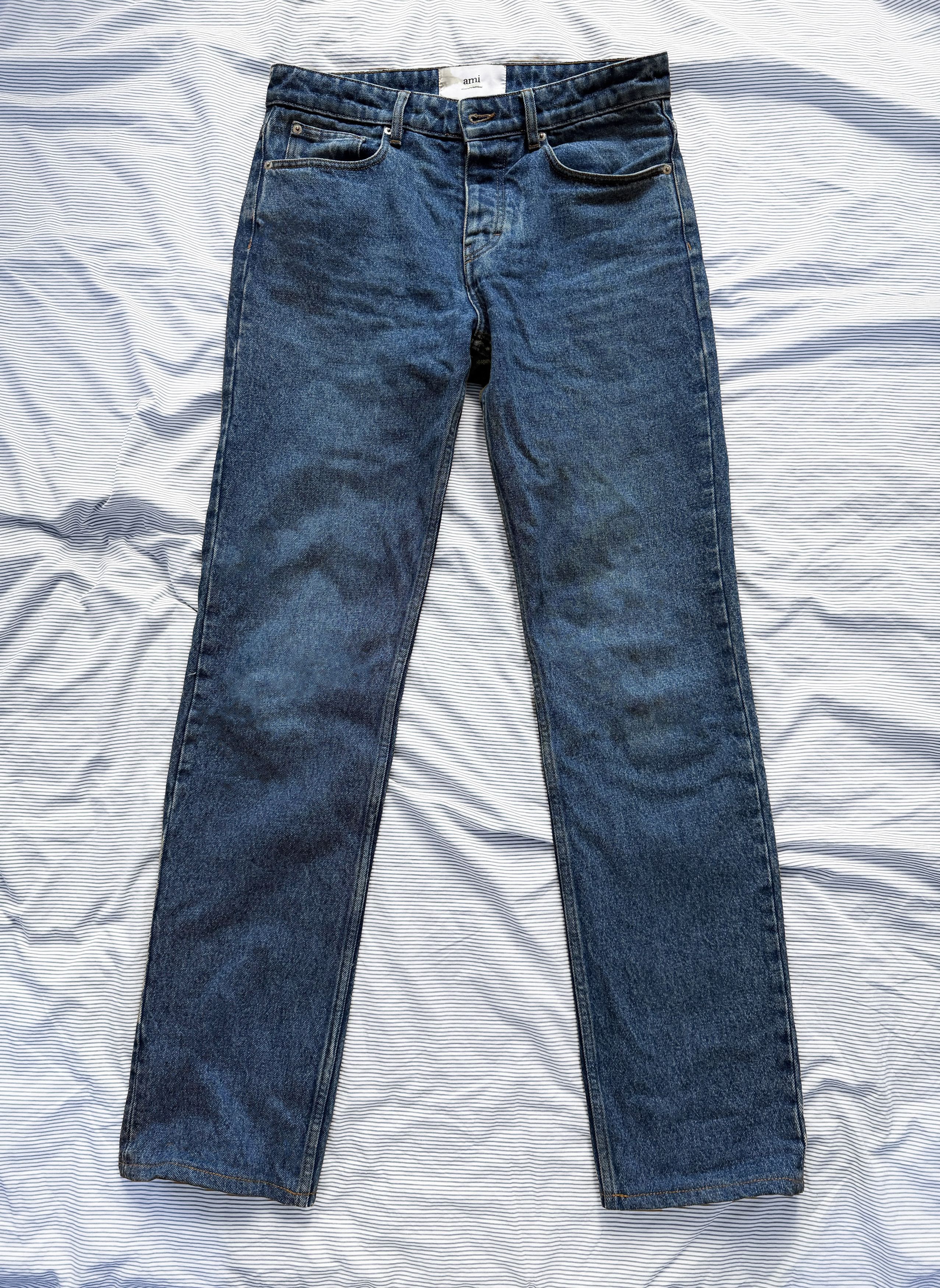 AMI Ami Paris Classic Fit Jeans in Blue Size 31 Size US 31 - 1 Thumbnail