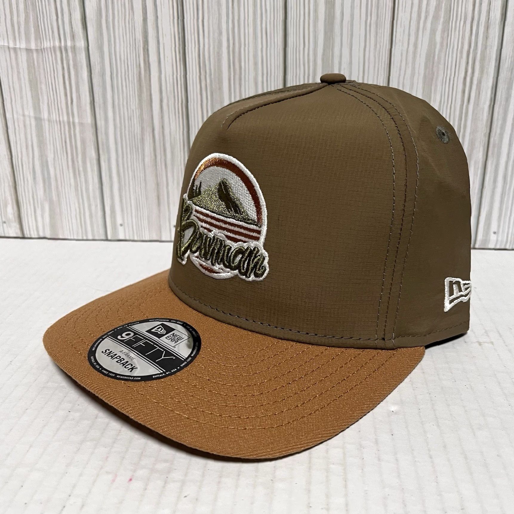 New Era Alex Bowman Hat Cap New Era SnapBack Team Hendrick 48 NASCAR A-Frame Ripstop Brown One Size Men Adjustable Lightweight Snapback Size ONE SIZE - 5 Thumbnail