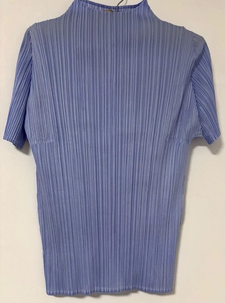 Issey Miyake Issey Miyake Purple short-sleeved shirt Size L / US 10 / IT 46 - 4 Thumbnail