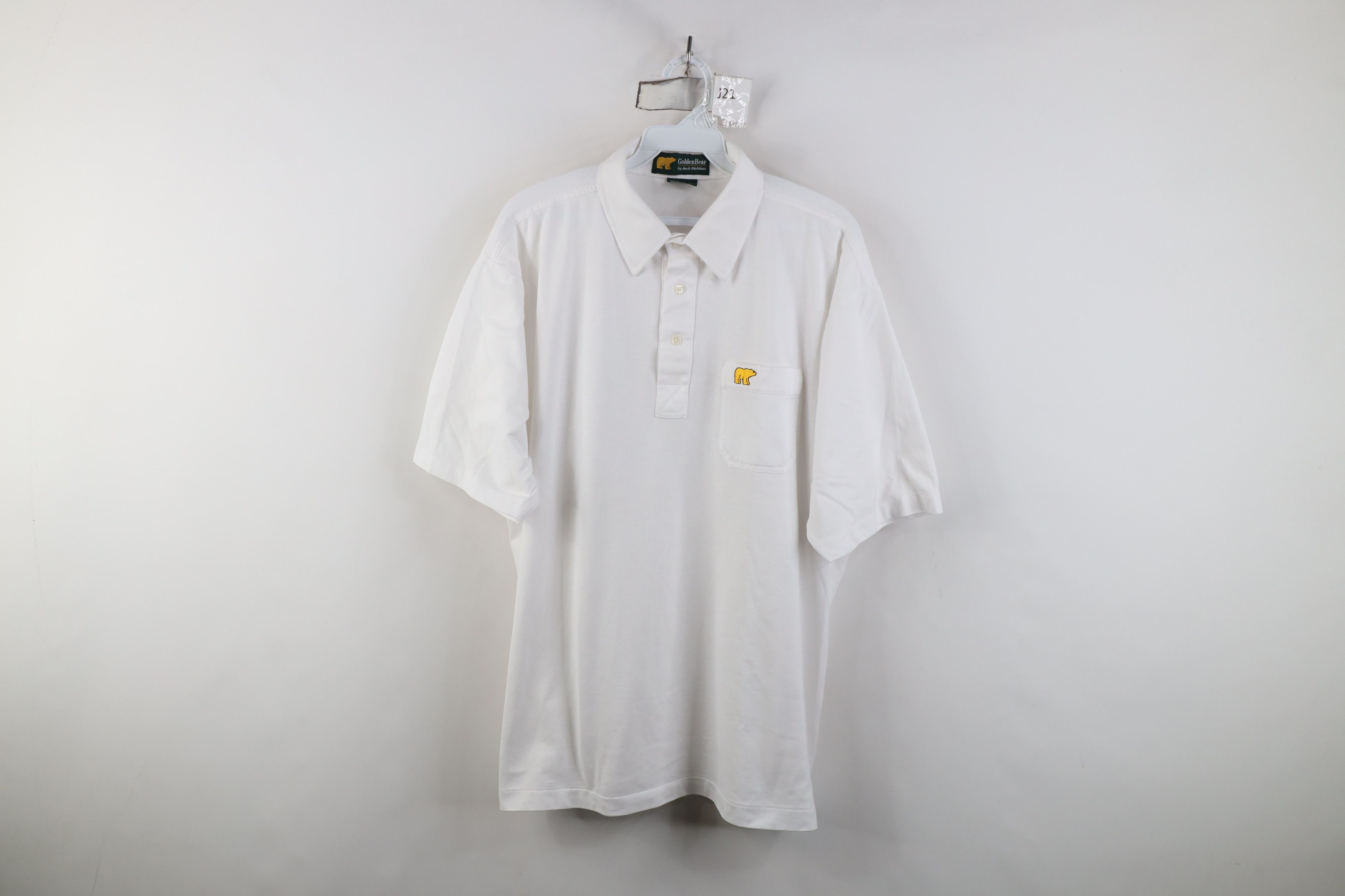 Vintage Vintage 80s 90s Streetwear Collared Golf Polo Shirt White Size US L / EU 52-54 / 3 - 1 Thumbnail