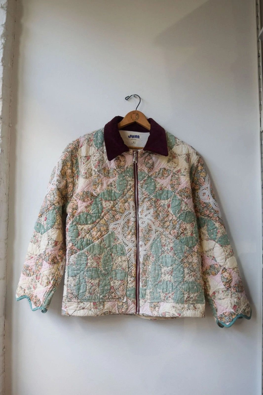 Other Multicolor Floral Upcycled Doilies Quilt Jacket Size US M / EU 48-50 / 2 - 1 Thumbnail