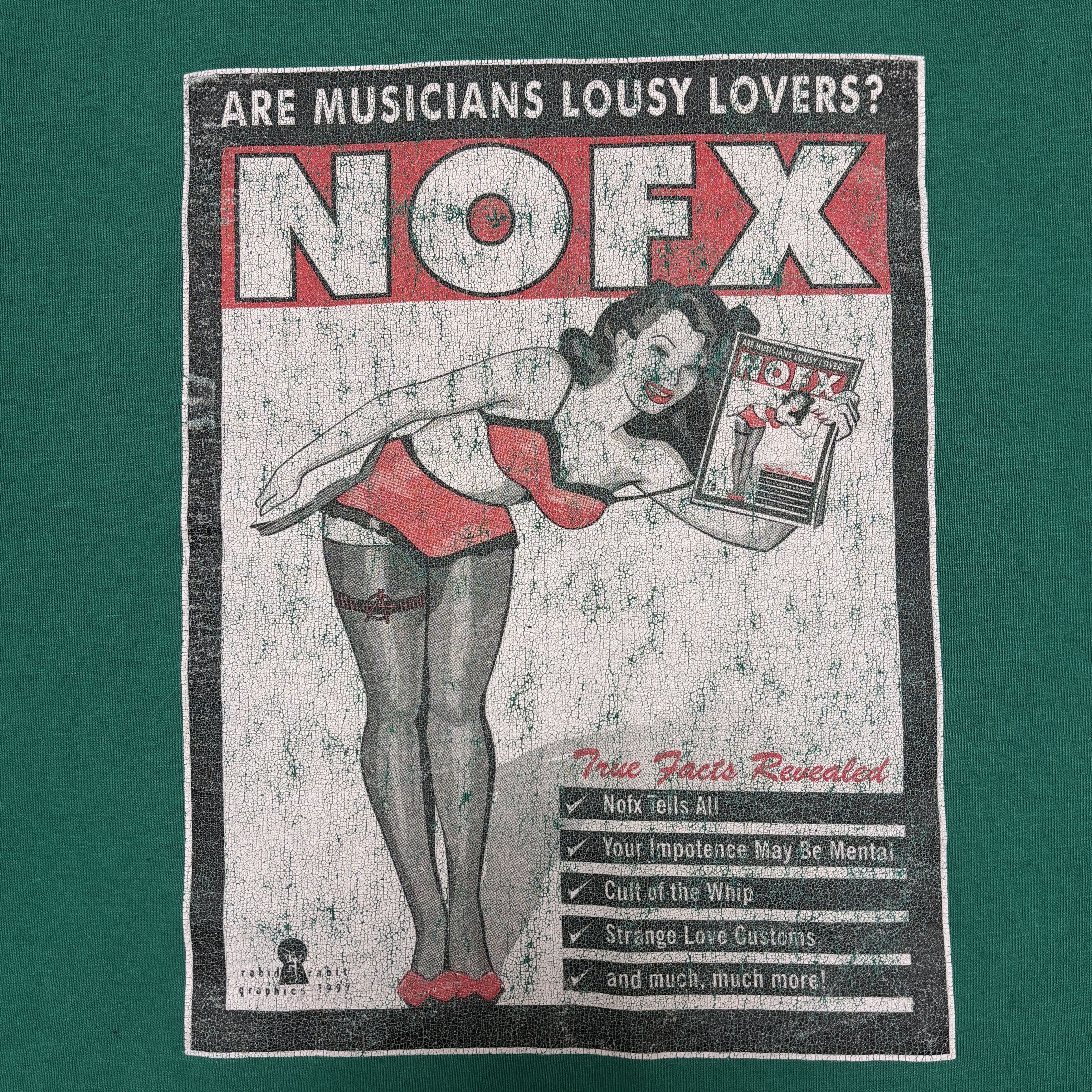 Band Tees Vintage Nofx Shirt 1997 Tour Concert Punk Rock Band Tee Size US L / EU 52-54 / 3 - 5 Thumbnail