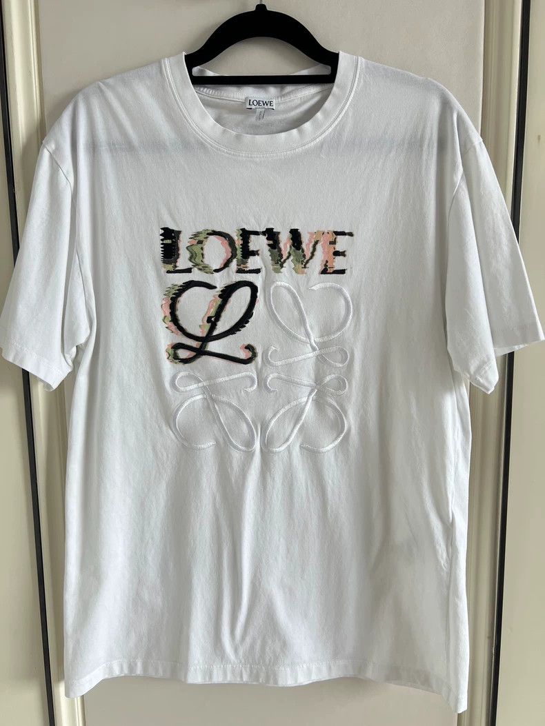 LOEWE Embroidered Short Sleeve T-Shirt - dmc
