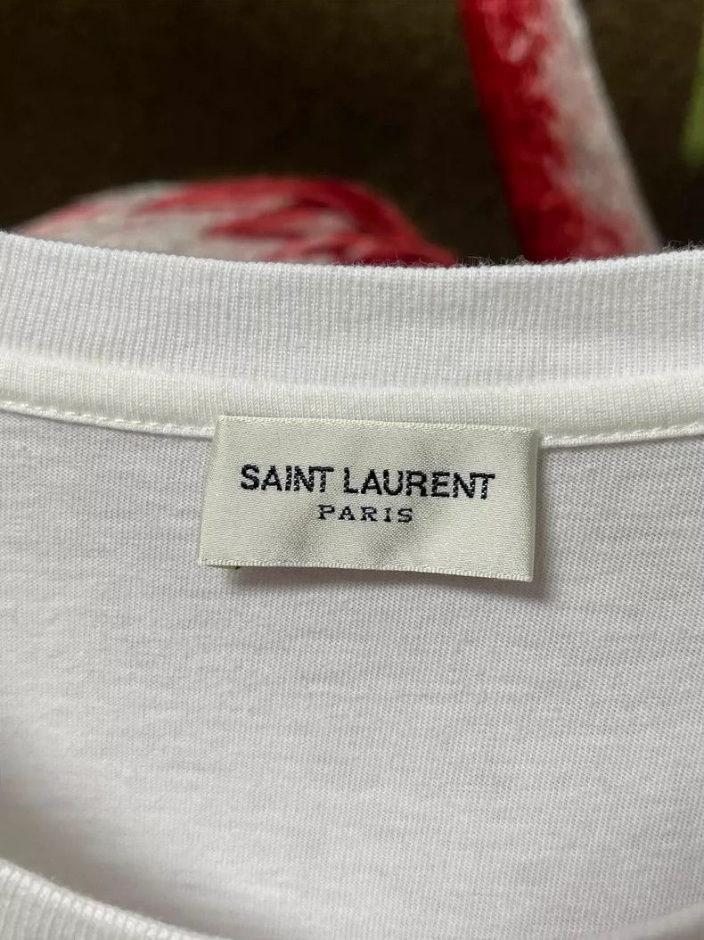 Saint Laurent Paris Saint laurent paris Letter logo printed short sleeve 2506-N Size M / US 6-8 / IT 42-44 - 5 Thumbnail
