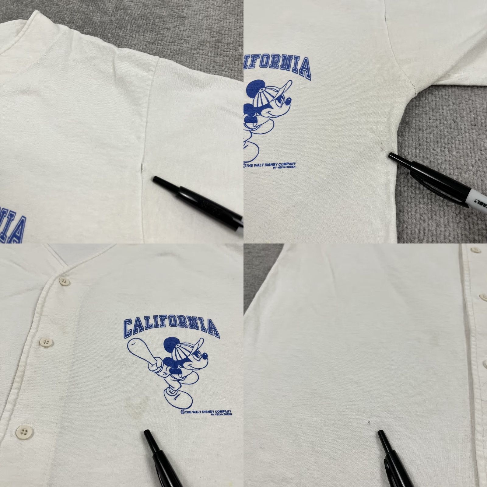 Velva Sheen VINTAGE Velva Sheen Disney Baseball Jersey Shirt Mens XL White Mickey Minnie 90s Graphic Logo T-Shirt Mens XL Size US XL / EU 56 / 4 - 8 Thumbnail