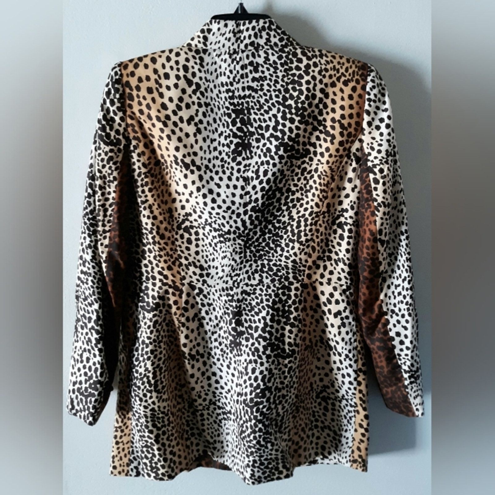 Anne Klein Anne Klein Silk Animal Print Blazer Size M / US 6-8 / IT 42-44 - 6 Thumbnail