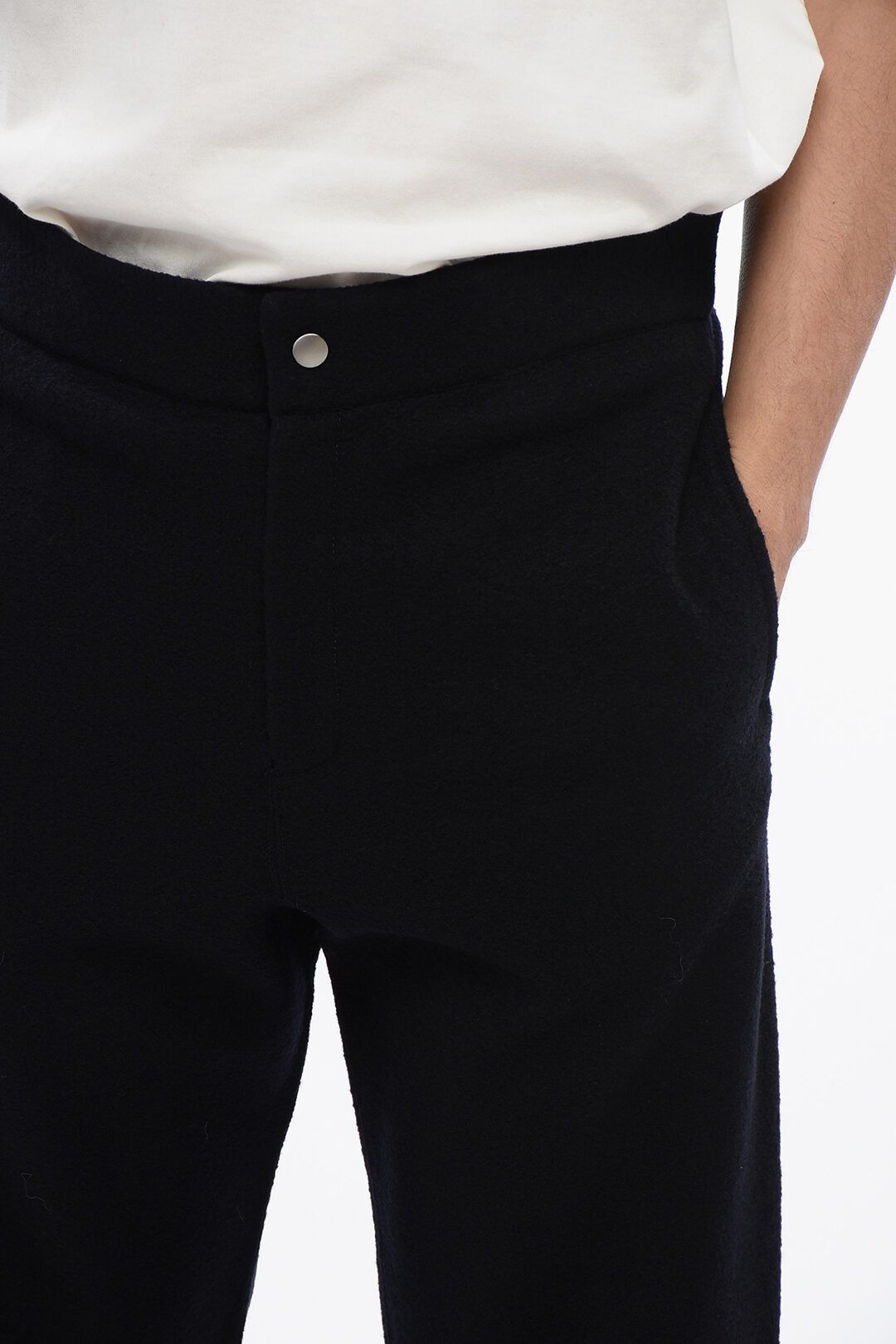 Jil Sander og1mm0625 Wool Pant in Navy Blue Size US 34 / EU 50 - 3 Thumbnail