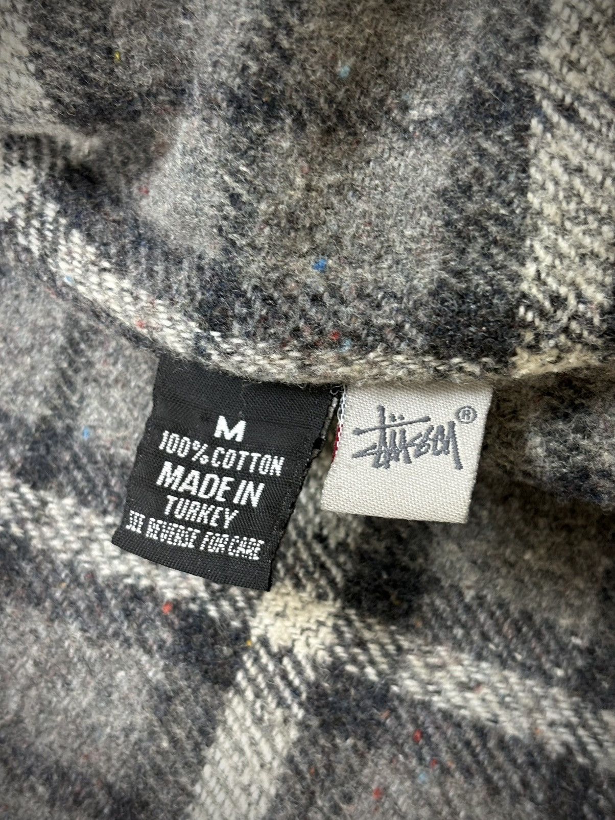 Stussy 2000’s Vintage Stussy Work Gear Blanket Trucker Denim Jacket Size US M / EU 48-50 / 2 - 6 Thumbnail