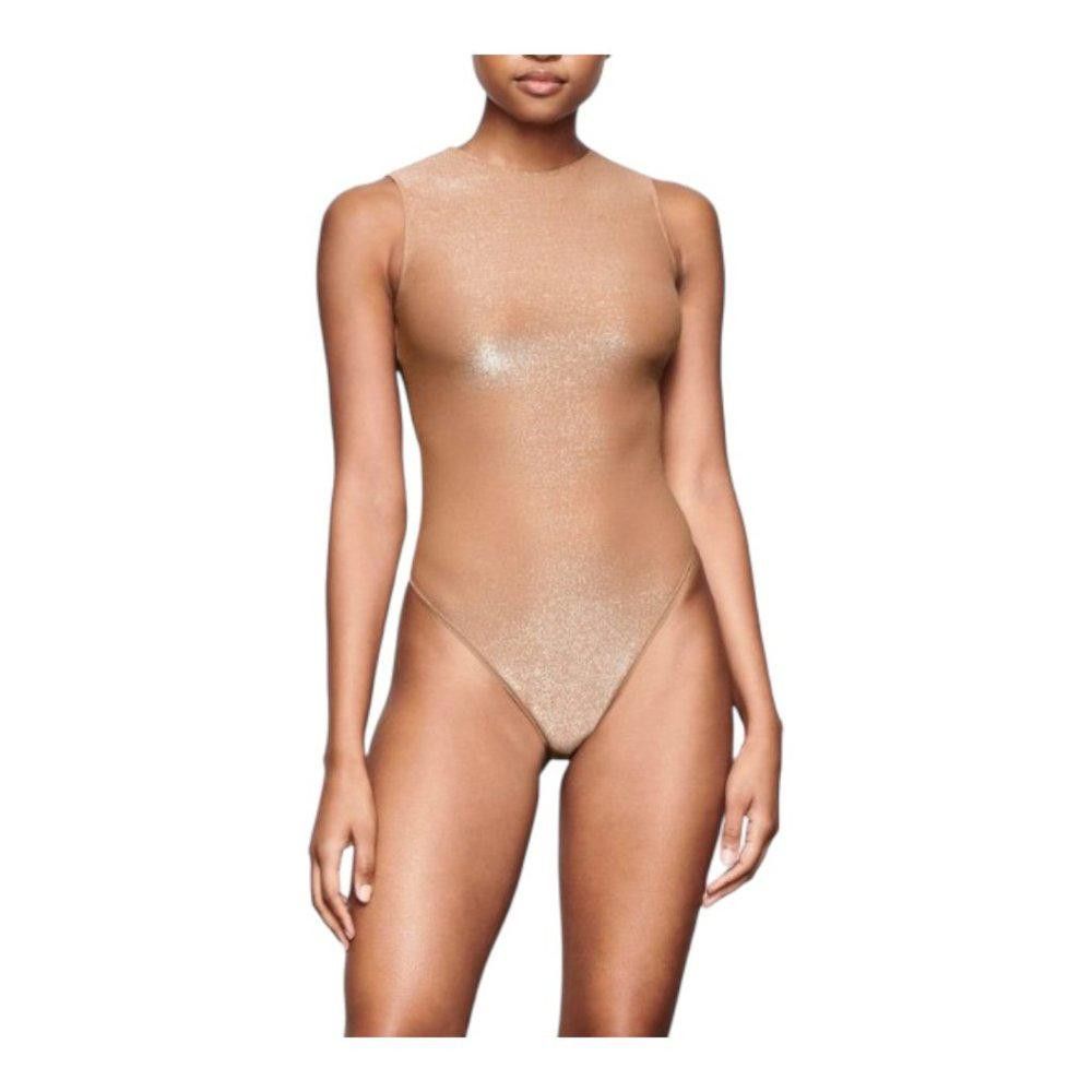 Designer Nt293 Skims Nwt Shimmer Thong Bodysuit-Sienna 3x & 4x Size 3XL / US 20-22 - 2 Thumbnail