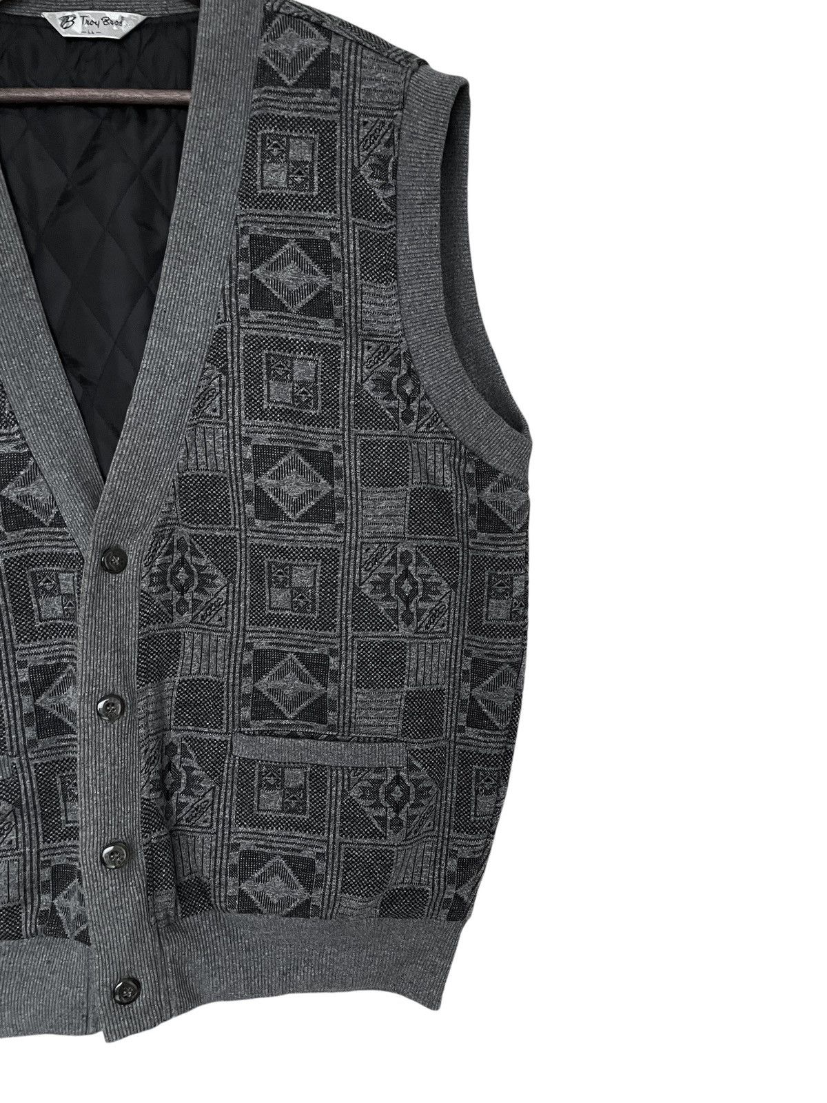 Yohji Yamamoto Vintage Japanese Brand Troy Bros Knitwear Vest 1990s Size US XL / EU 56 / 4 - 6 Thumbnail