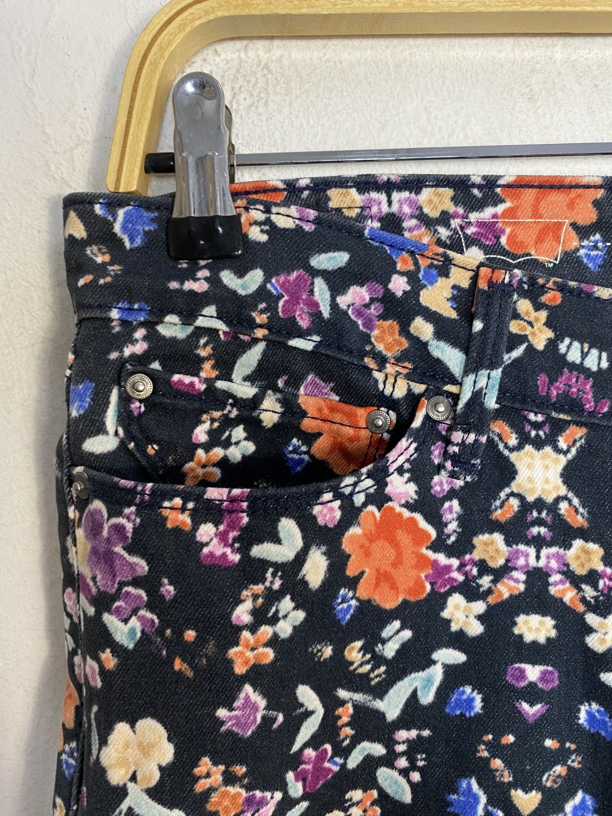 Levi's Levi’s Demi Curve Modern Rise Skinny Jeans Multicolour Flora Size 32" / US 10 / IT 46 - 5 Thumbnail