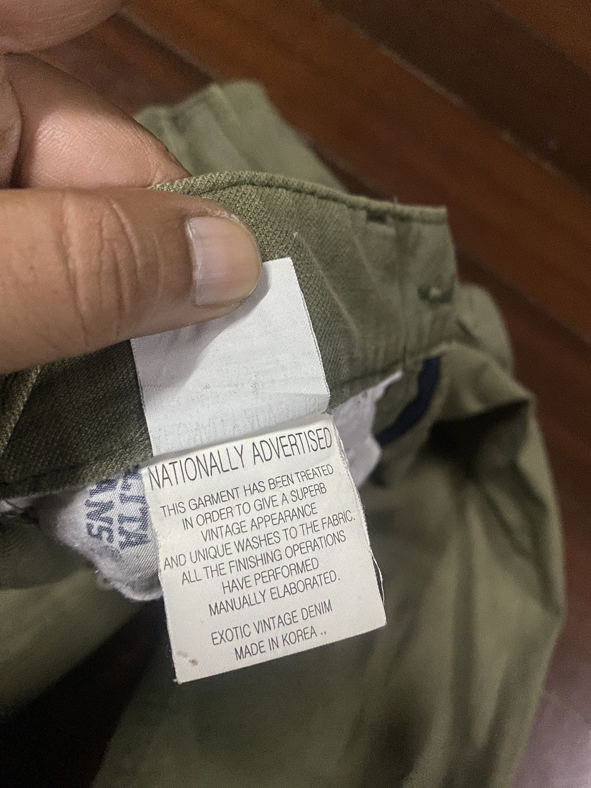 If Six Was Nine × Japanese Brand FIRE LOLITA JEANS ZIPPER OLIVE Size US 35 - 18 Thumbnail