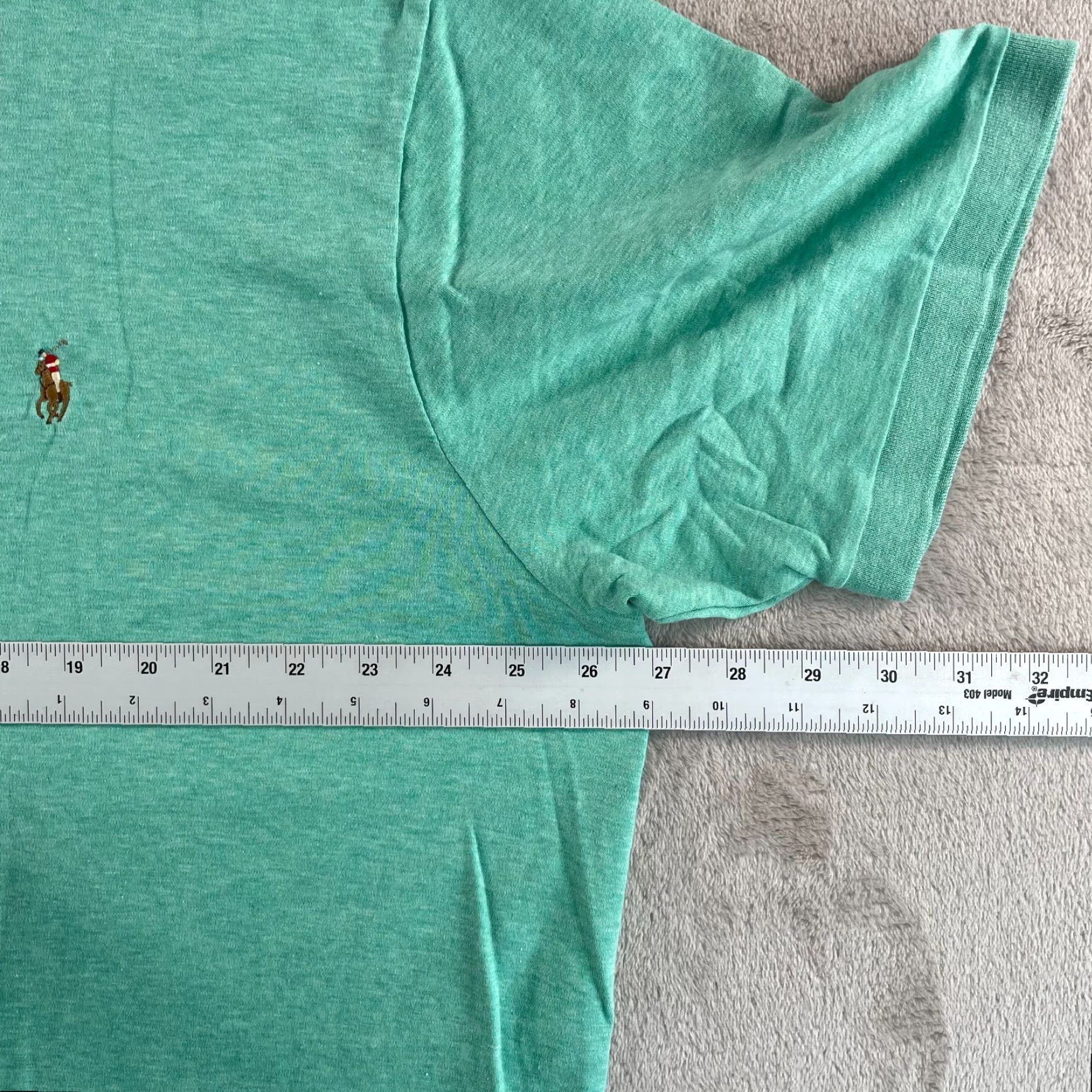 Polo Ralph Lauren Polo Ralph Lauren Shirt Men 2XB Big Heather Green Interlock Flesh Pony Preppy Size US XXL / EU 58 / 5 - 5 Thumbnail
