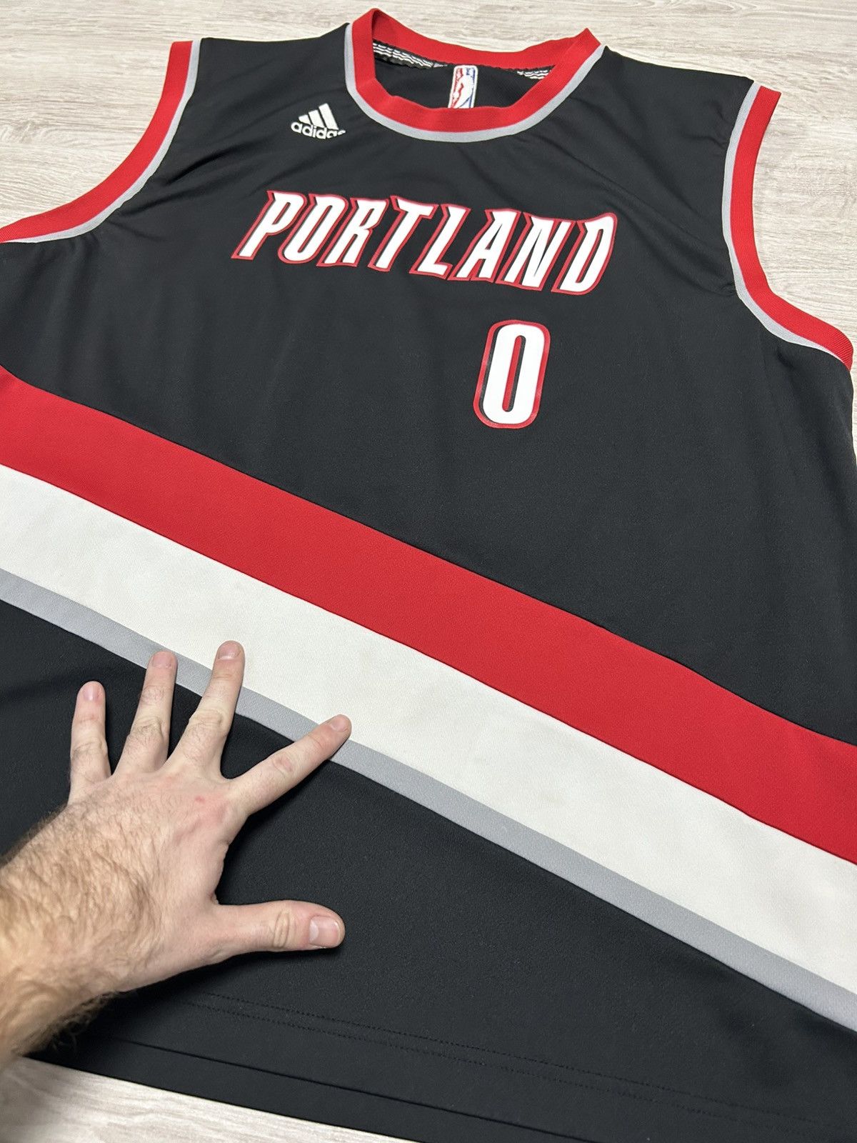 Adidas Adidas Jersey NBA Portland Blazers Size XL Lillard 0# Size US XL / EU 56 / 4 - 11 Thumbnail