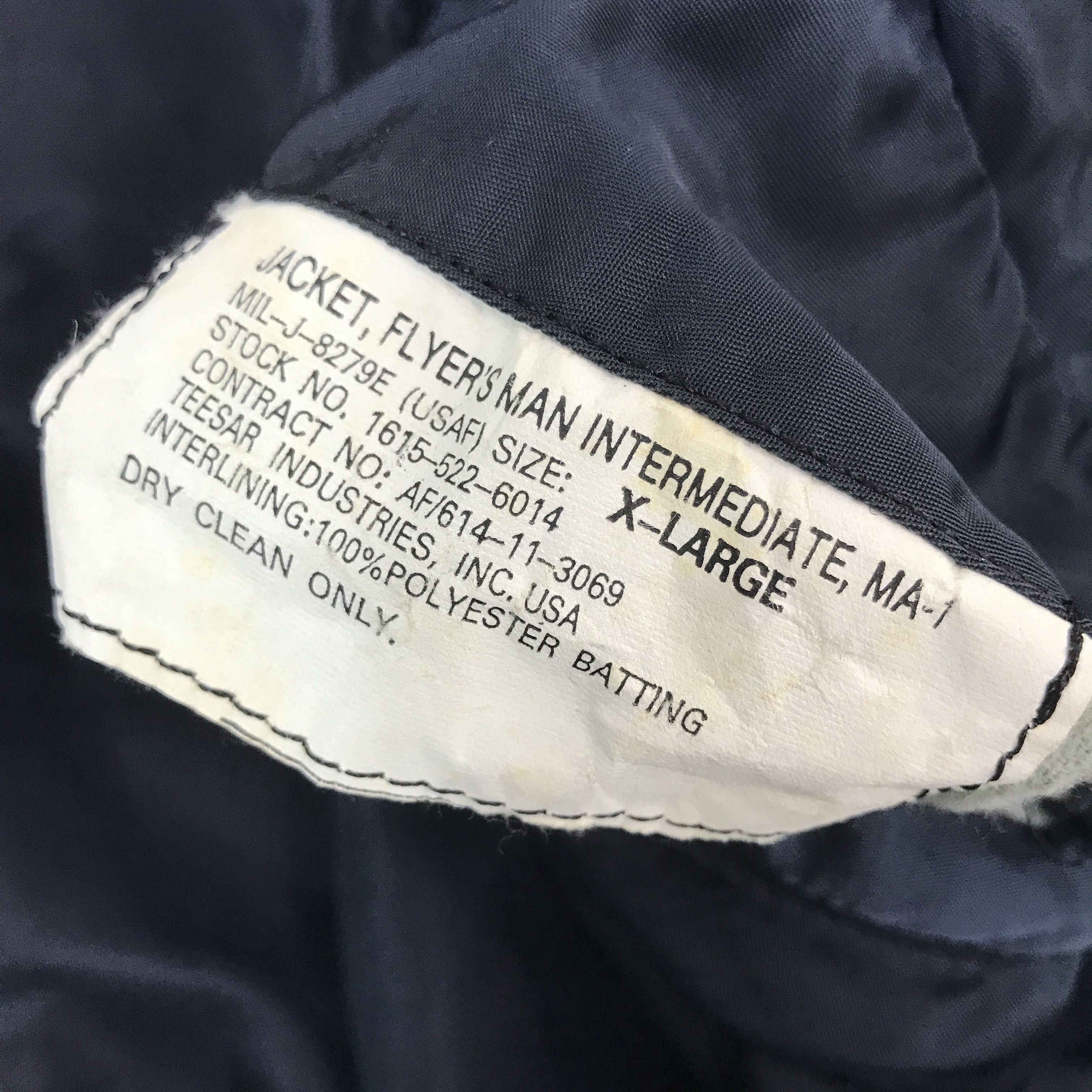 Vintage Vtg flyer's man intermediate Ma-1 Bomber jacket Size US XL / EU 56 / 4 - 11 Thumbnail