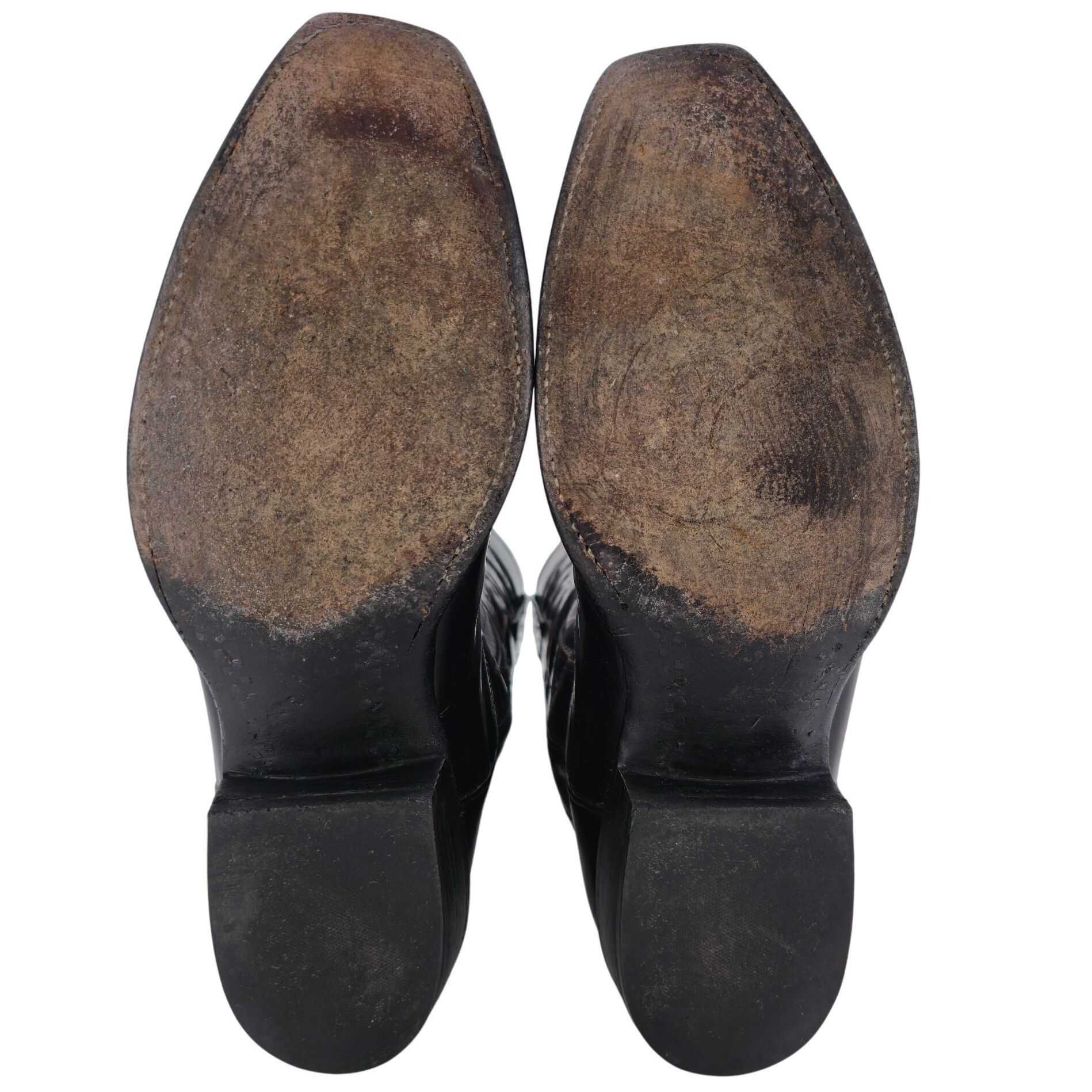 Lucchese Lucchese Classics Black Cherry Goat Leather Cowboy Boots Men Size US 10 / EU 43 - 3 Thumbnail