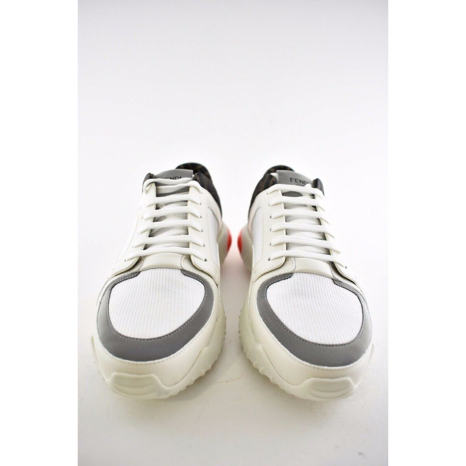 Fendi Fendi Mens White FF Technical Fabric Logo Sneaker Size US 8.5 / EU 41-42 - 5 Thumbnail