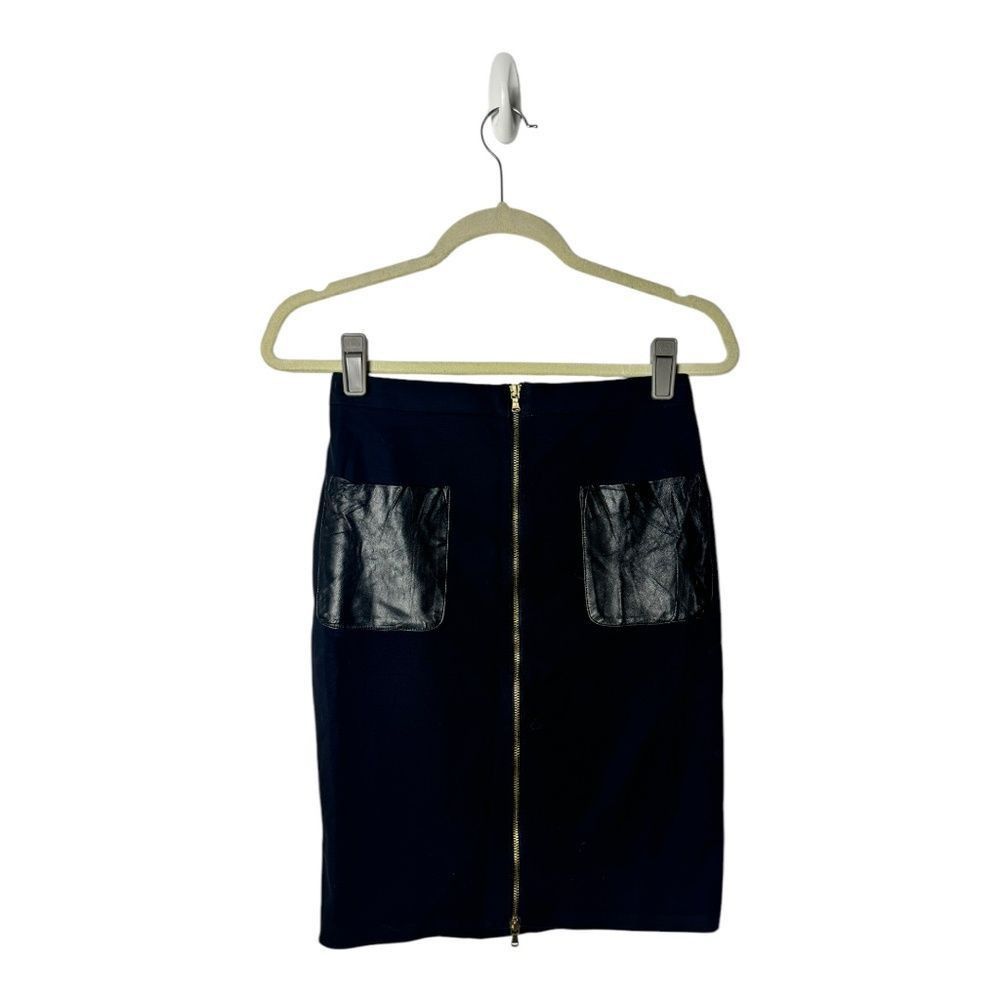 Club Monaco Club Monaco Nadine Black Pencil Skirt SZ 0 | Front Zip Size 25" / US 0 / IT 36 - 4 Thumbnail