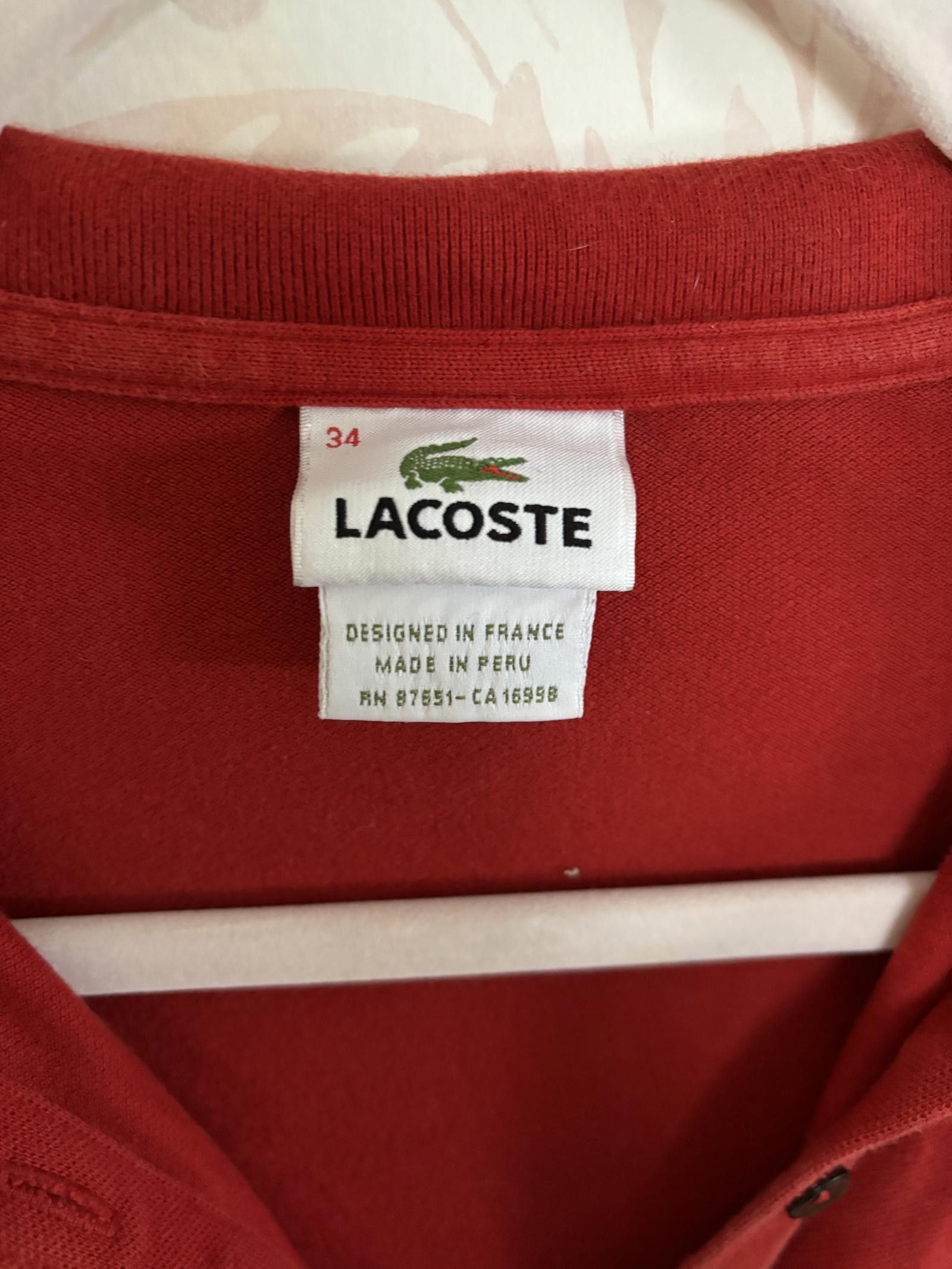Lacoste VINTAGE Lacoste Red Polo Dress - Stylish & Comfortable Size S / US 4 / IT 40 - 6 Thumbnail