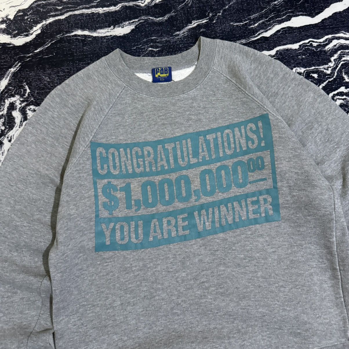 Vintage Vintage FAB "$1.000.000" Sweatshirt Size US S / EU 44-46 / 1 - 2 Thumbnail
