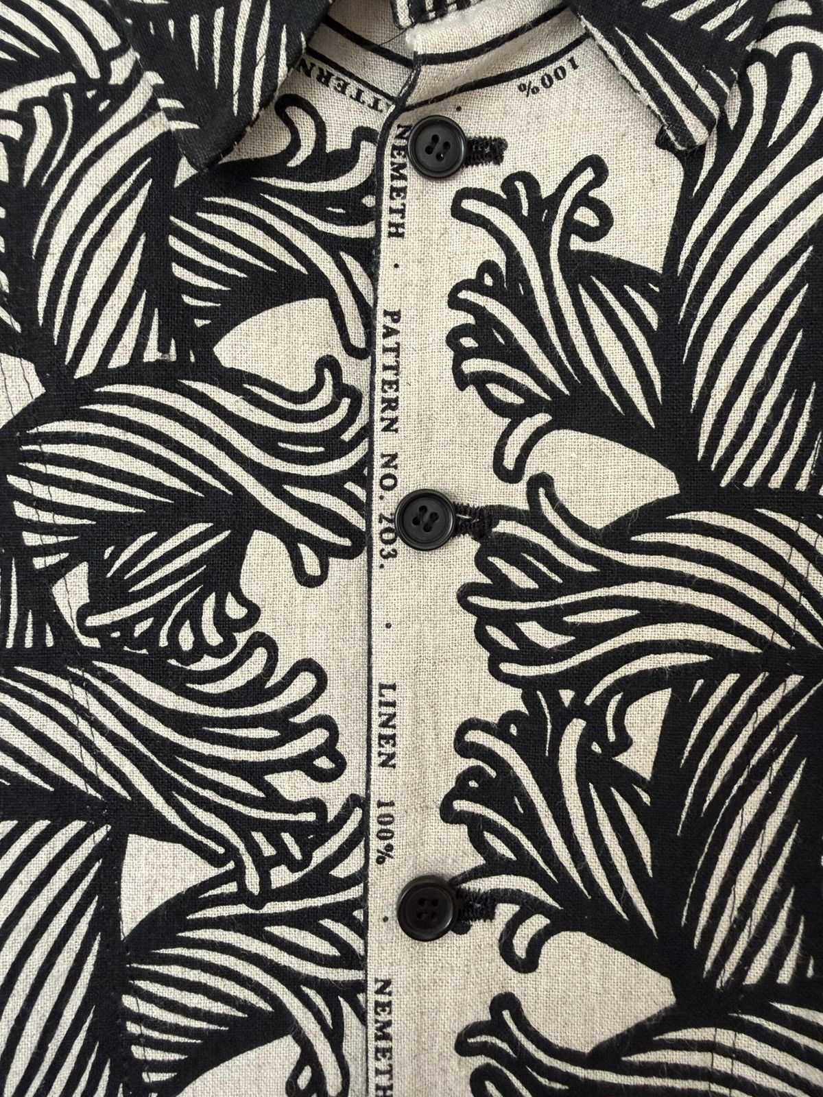 Christopher Nemeth Linen Shirt with Rope Print Size US S / EU 44-46 / 1 - 5 Thumbnail