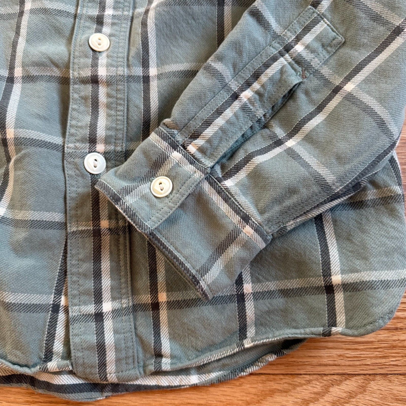 RRL Ralph Lauren Double RL Plaid Cotton-Linen Twill Workshirt Size US S / EU 44-46 / 1 - 9 Thumbnail