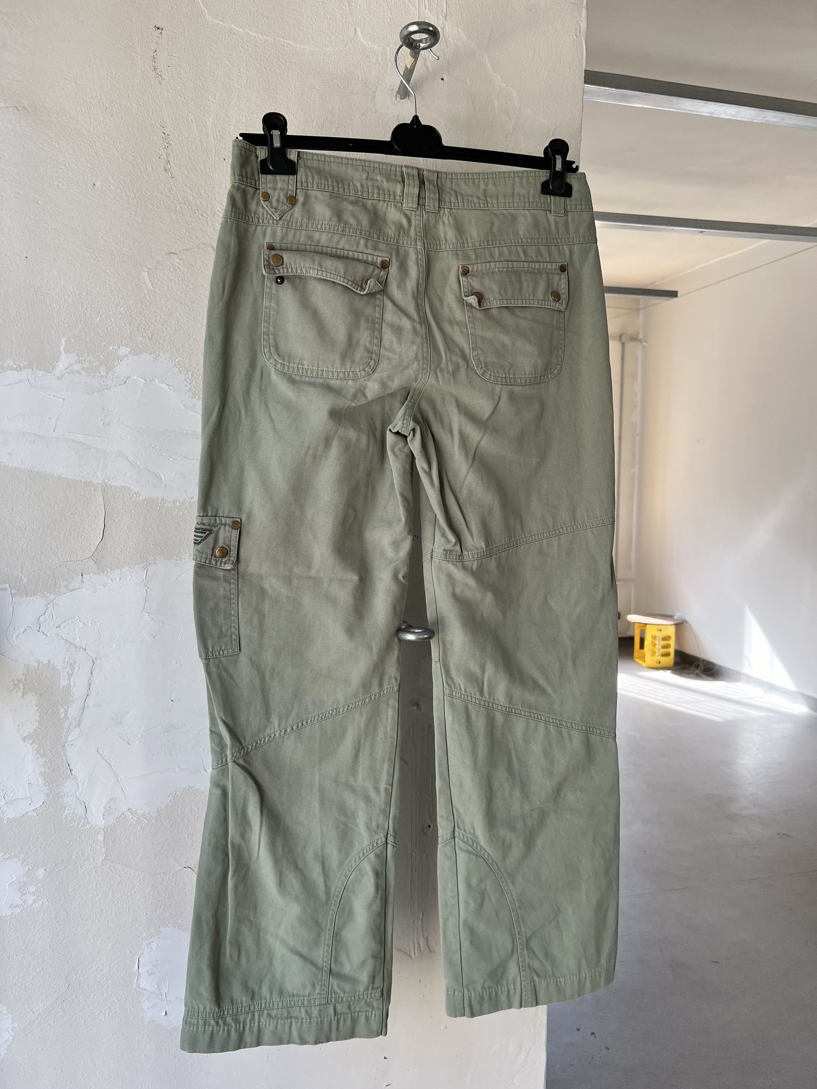 Other Embroidery Star Vintage Canvas Pants Retro 1990s Size 32" / US 10 / IT 46 - 3 Thumbnail