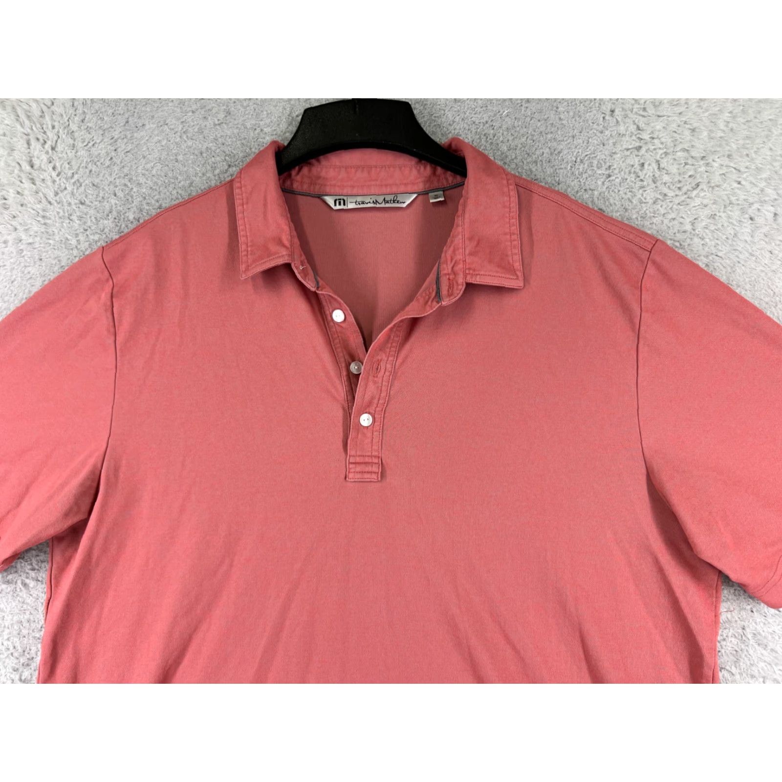 TravisMathew Travis Mathew Polo Shirt Men XL Red Cotton Blend Short Sleeve Golf Polo Size US XL / EU 56 / 4 - 4 Thumbnail