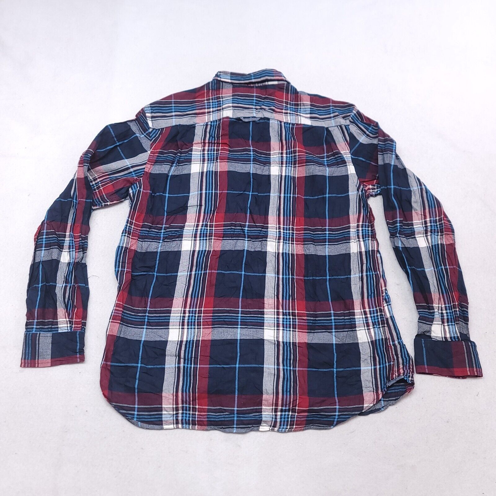 Old Navy Old Navy Madras Flannel Shirt Mens Size Large L Blue Red Size US L / EU 52-54 / 3 - 10 Thumbnail