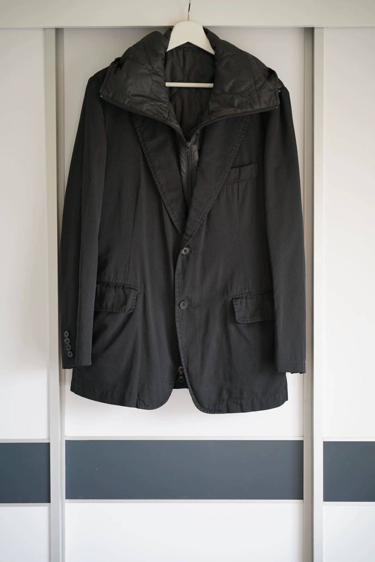 Yohji Yamamoto Yohji Yamamoto 12AW PH 2in1 Hooded Blazer w/ Vest Size US M / EU 48-50 / 2 - 1 Thumbnail