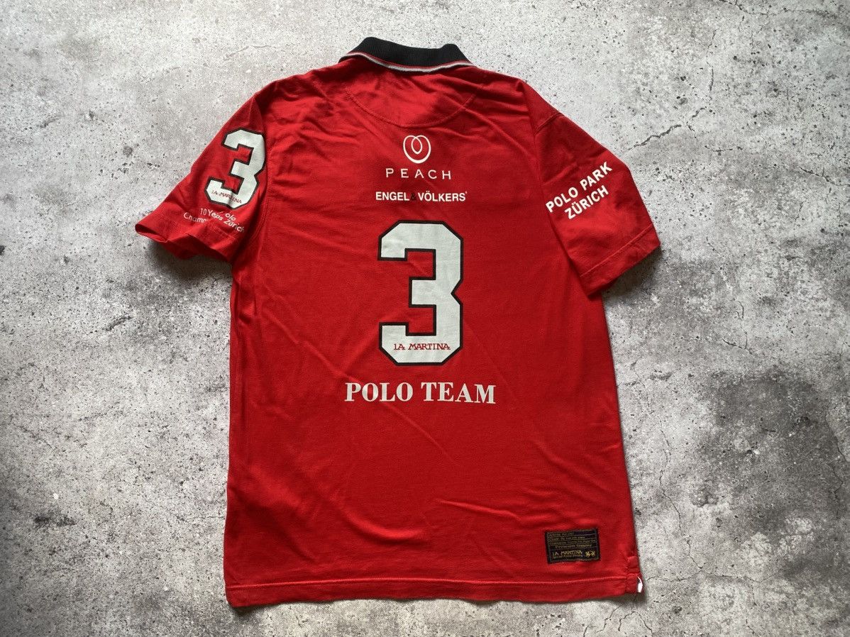 La Martina La Martina Sarasin Polo Team Swiss Open Shirt Zurich Peach Size US L / EU 52-54 / 3 - 16 Thumbnail
