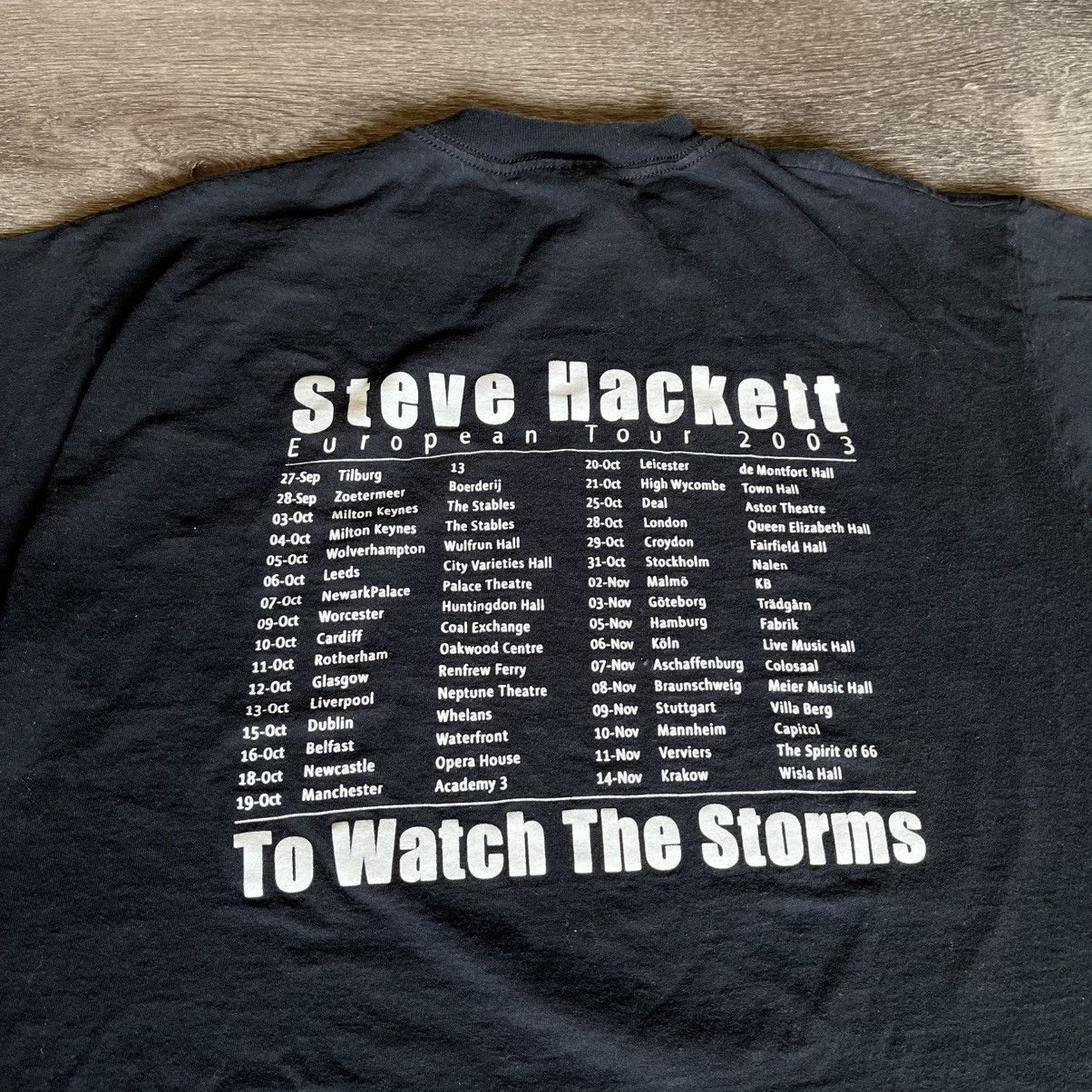 Band Tees × Vintage Vintage 2003 Steve Hackett To Watch The Storms Euro Tour Tee Size US M / EU 48-50 / 2 - 6 Thumbnail
