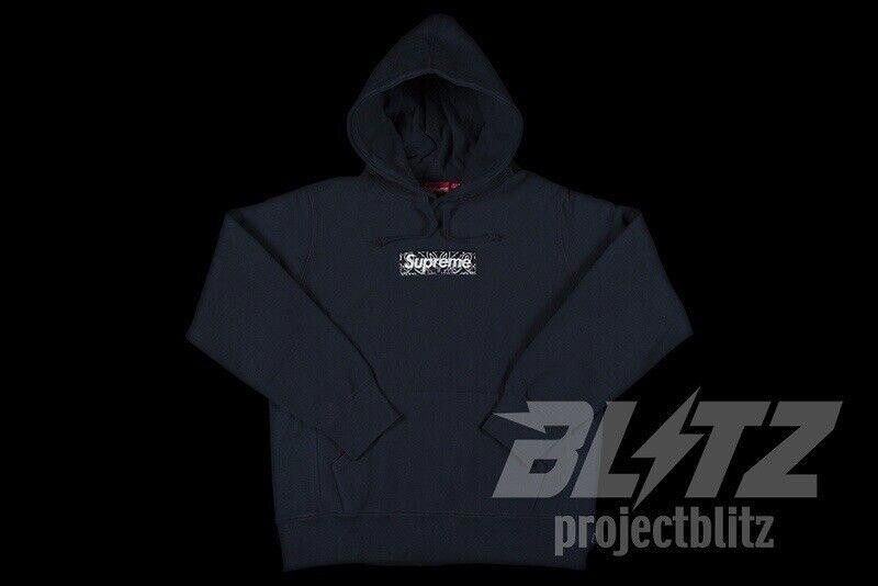 Supreme FW19 SUPREME BANDANA BOX LOGO HOODED SWEATSHIRT HOODIE M Size US M / EU 48-50 / 2 - 2 Thumbnail