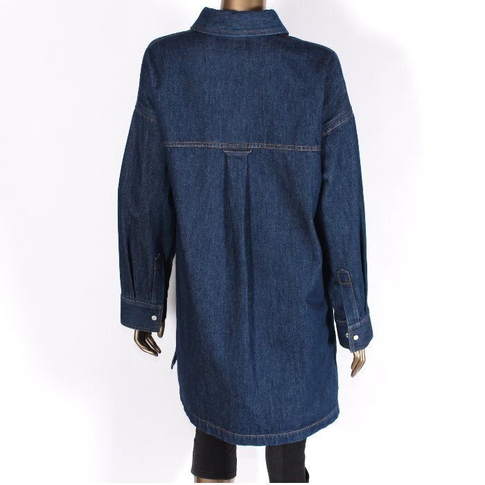 Gucci o1B3y1r0426 Embroidered Denim Shirt in Blue Size M / US 6-8 / IT 42-44 - 2 Thumbnail