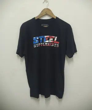 Grailed Steel Supplements USA Flag Logo Graphic T-Shirt Size US L / EU 52-54 / 3 - 2 Thumbnail