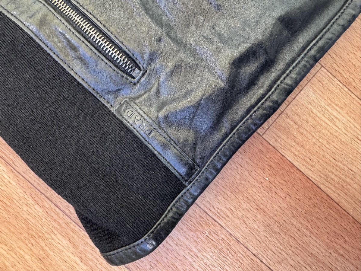 Prada 🕷️💥 Prada leather jacket made like Rick owens Size US M / EU 48-50 / 2 - 7 Thumbnail
