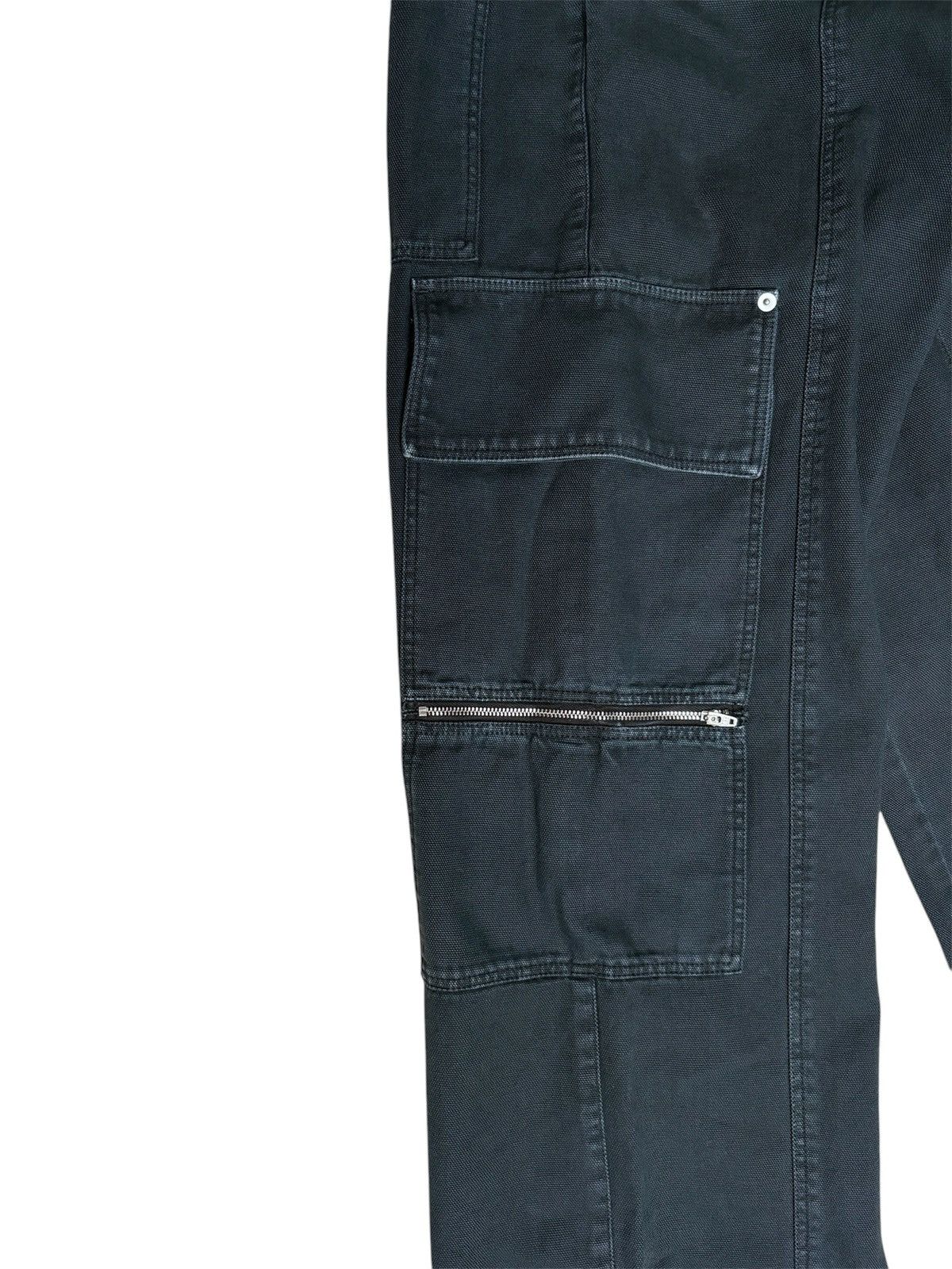 1017 ALYX 9SM × Alyx × MMW ALYX Skater Cargo Canvas Wide-Leg Pants in Washed Black Size US 30 / EU 46 - 7 Thumbnail