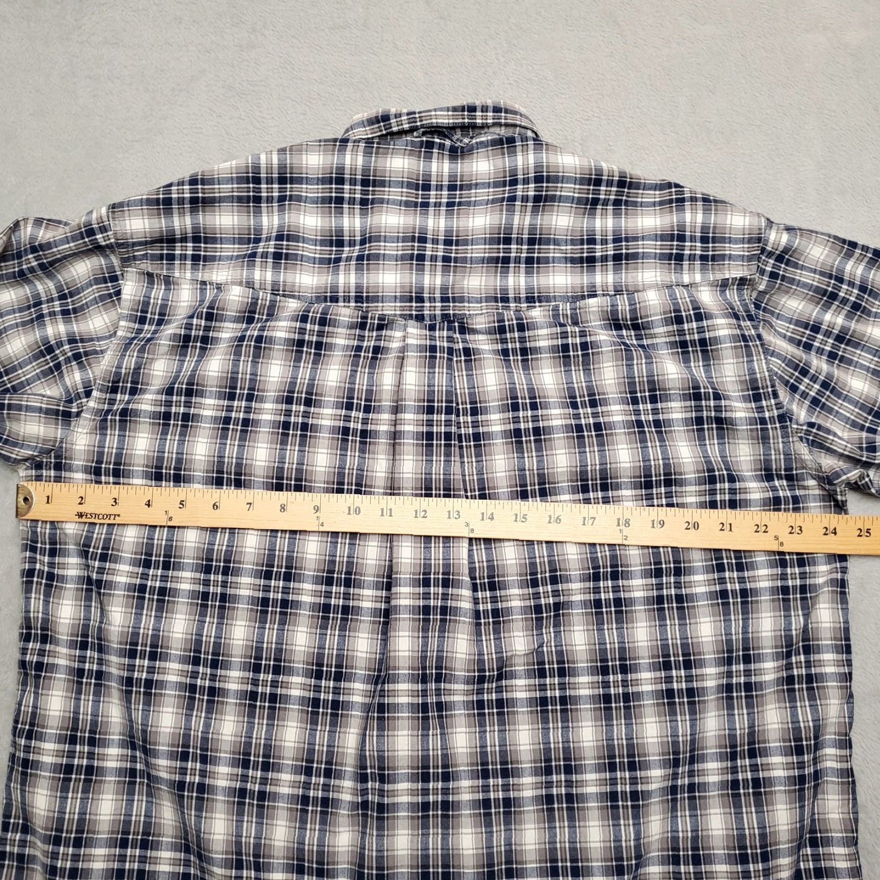 Roper Roper Shirt Mens Large Blue Plaid Long Sleeve Button Western Cowboy Rodeo Casual Size US L / EU 52-54 / 3 - 7 Thumbnail