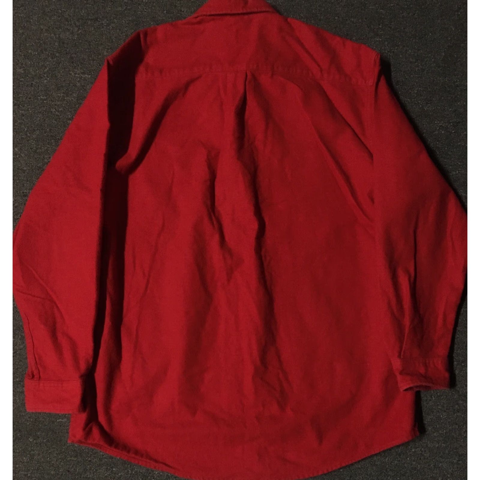 Eddie Bauer VINTAGE Eddie Bauer Shirt XL Red Cotton Nap Flannel 90s Button-Up Shirt Men Grunge Sailing Biker 80s 90s Rock Casual Size US XL / EU 56 / 4 - 2 Thumbnail